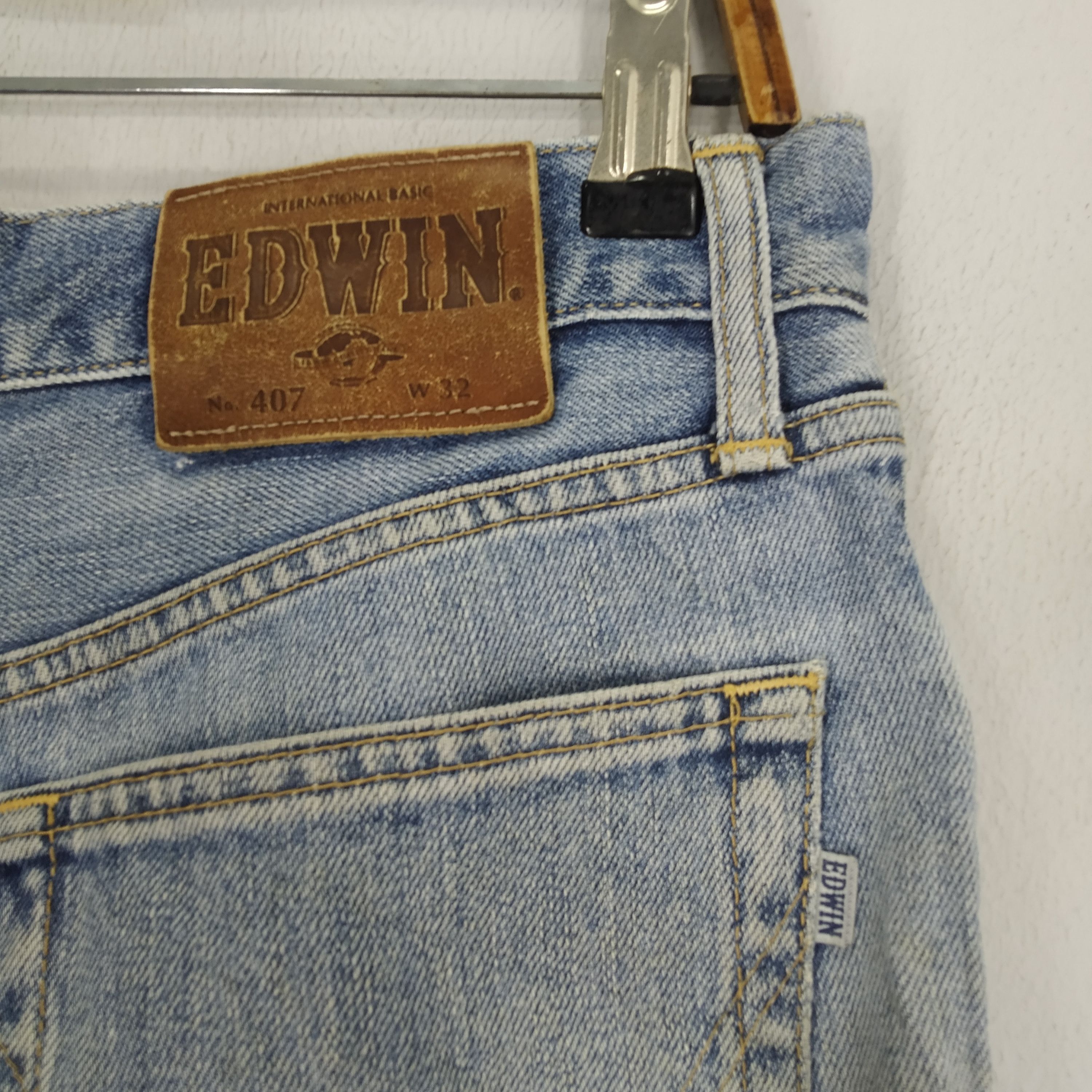 Edwin Vintage 90s Edwin Japan Faded Blue Jeans Edwin Denim Jeans Size US 34 / EU 50 - 11 Thumbnail