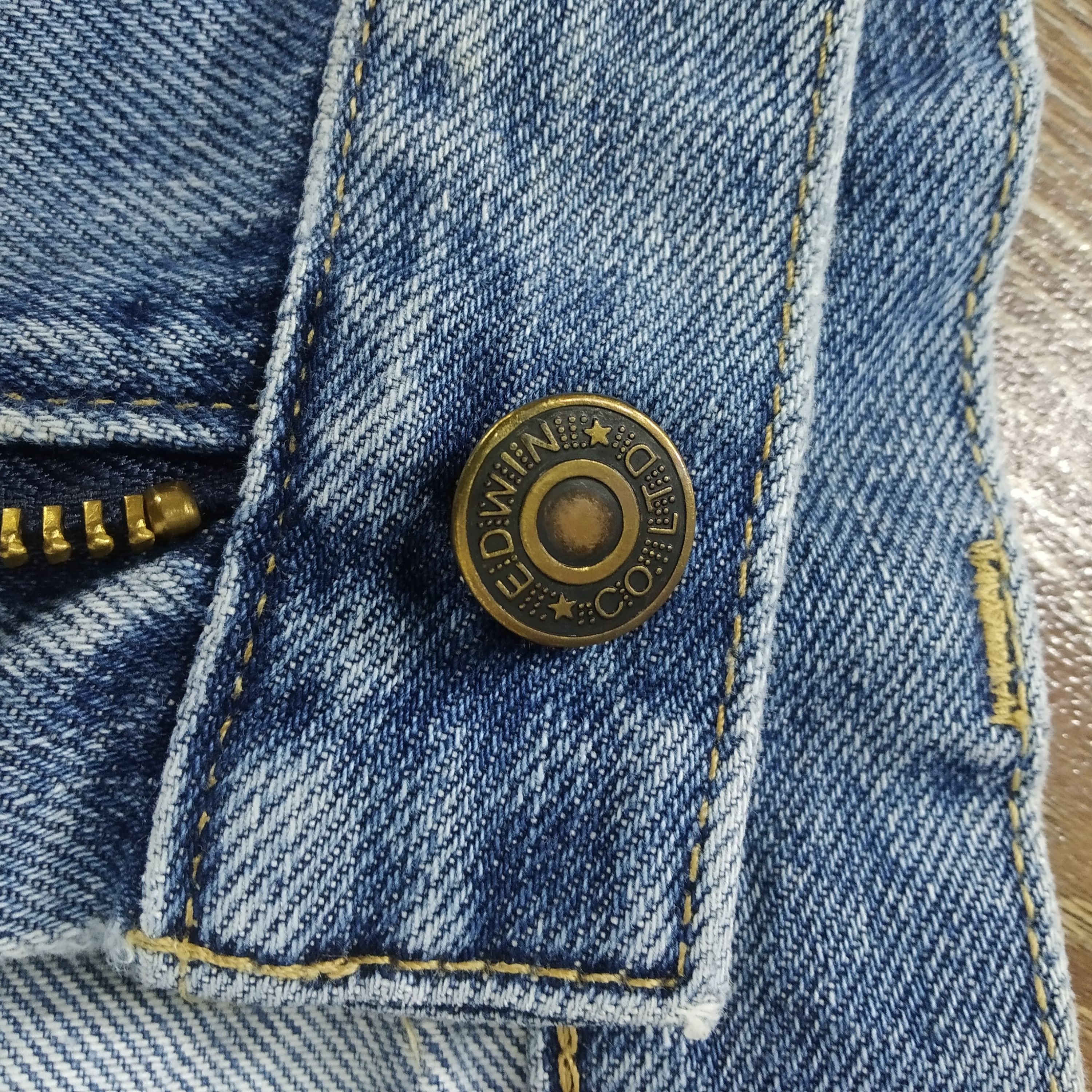 Edwin Vintage 90s Edwin Japan Faded Blue Jeans Edwin Denim Jeans Size US 34 / EU 50 - 12 Thumbnail