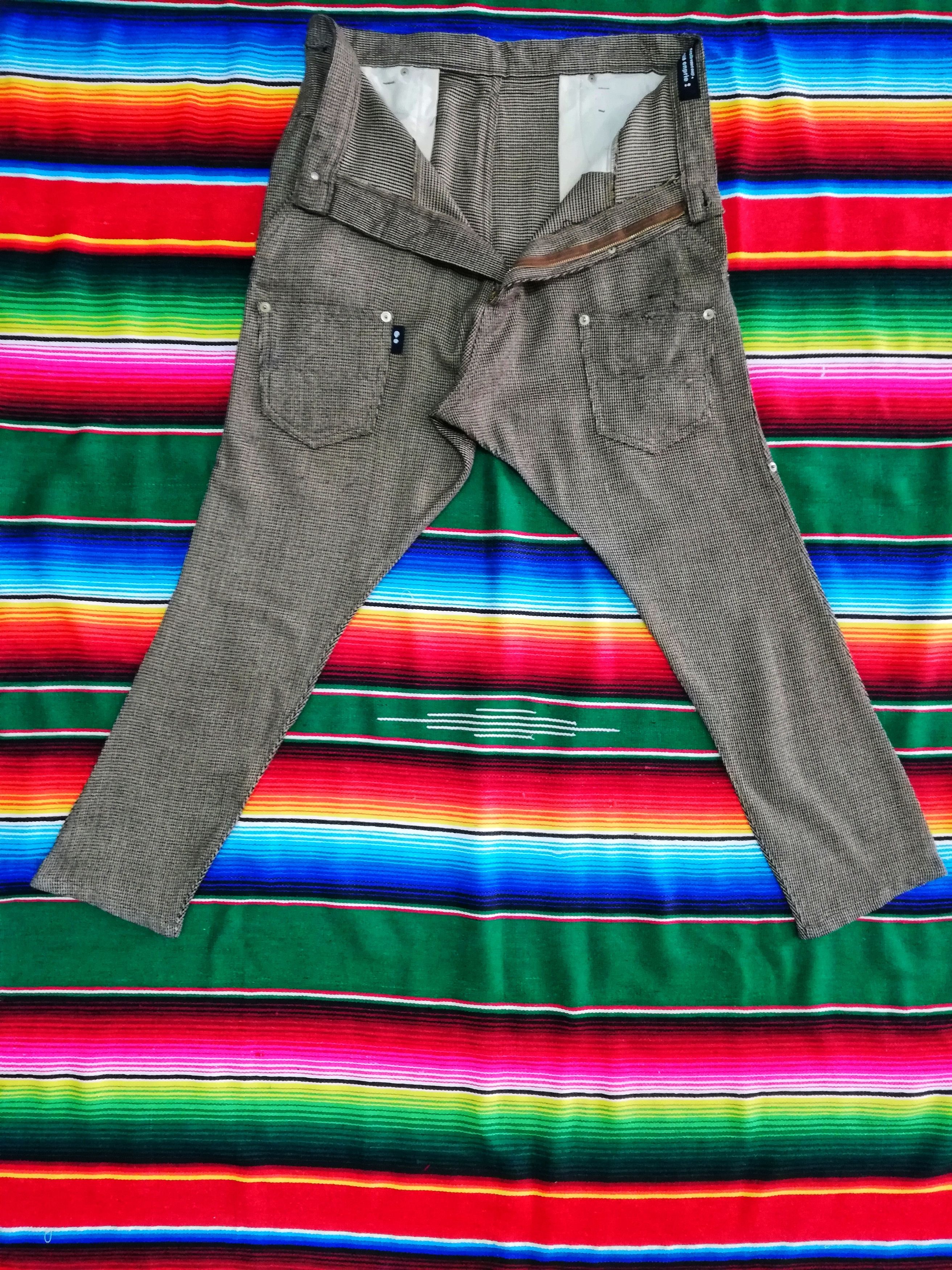 🔥Mercibeaucop Line Drop Crotch Tartan Acrylic Blend🔥