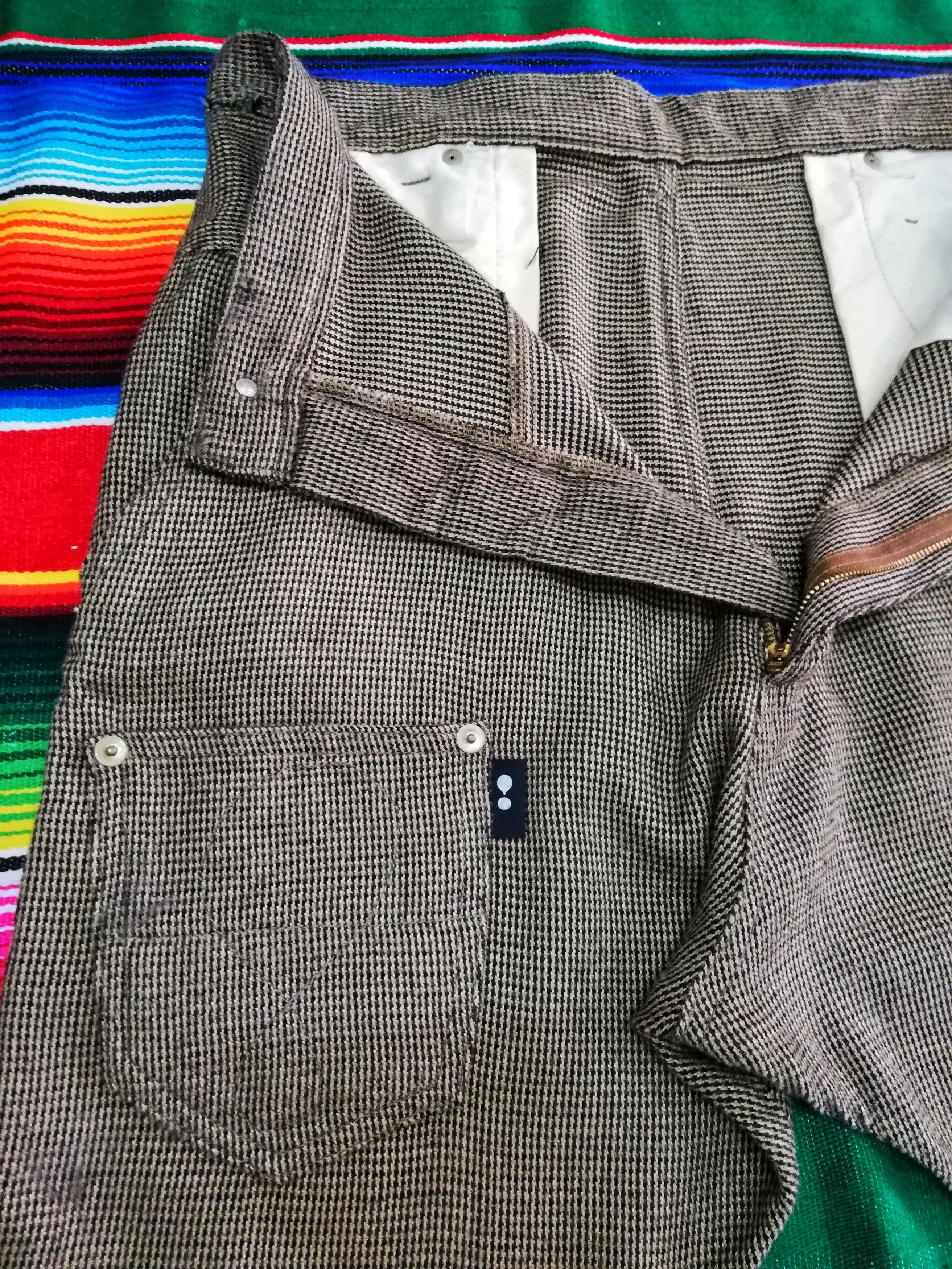 Issey Miyake × mercibeaucoup 🔥Mercibeaucop Line Drop Crotch Tartan Acrylic Blend🔥 Size US 34 / EU 50 - 4 Thumbnail