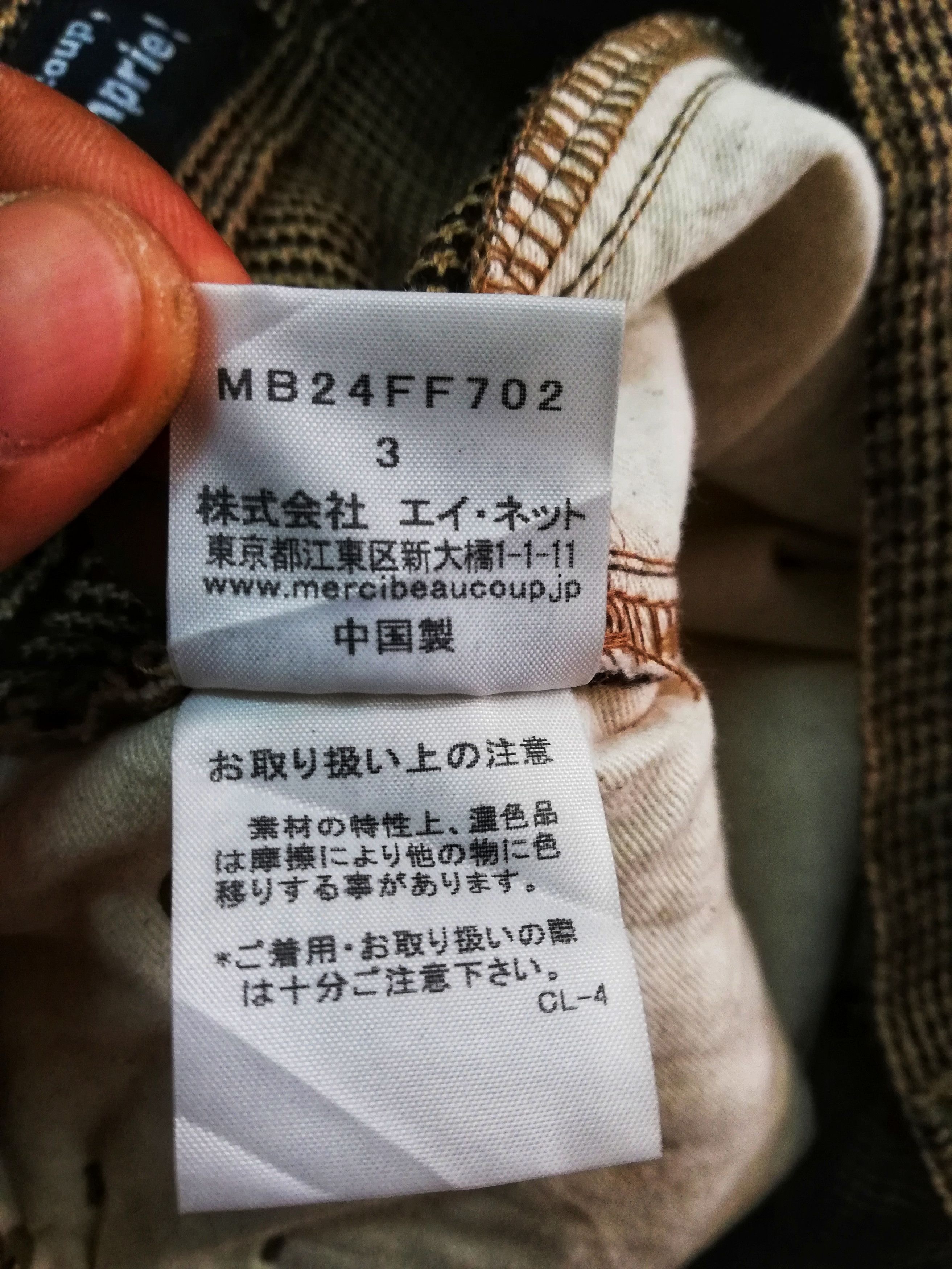 Issey Miyake × mercibeaucoup 🔥Mercibeaucop Line Drop Crotch Tartan Acrylic Blend🔥 Size US 34 / EU 50 - 18 Thumbnail