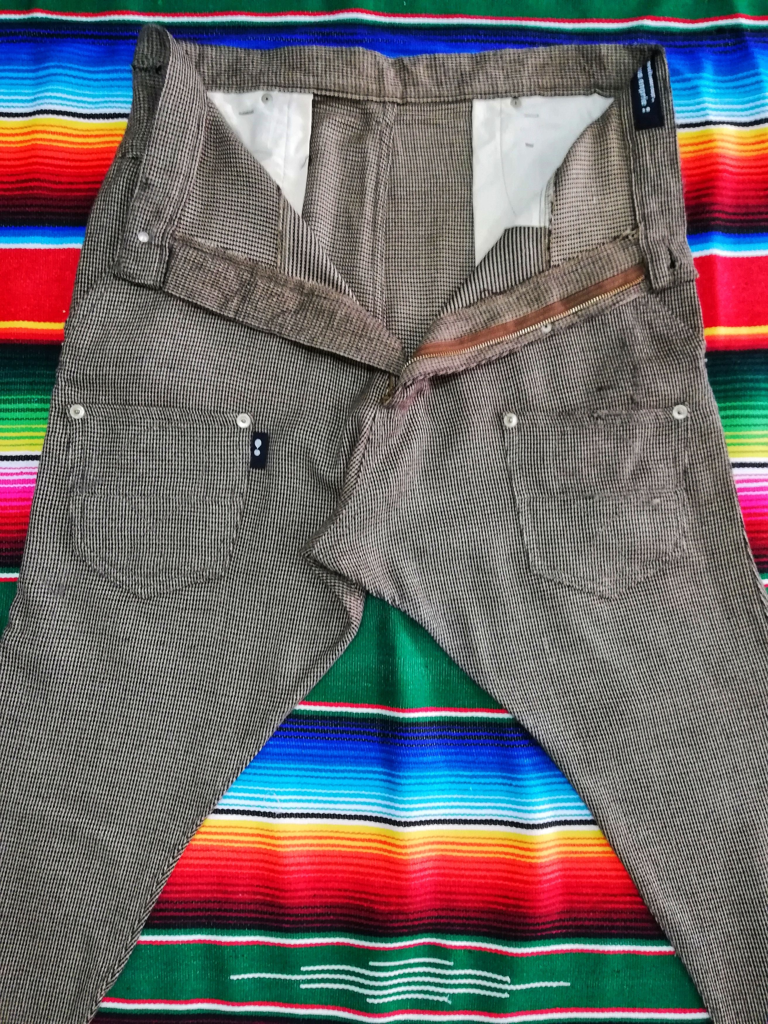 Issey Miyake × mercibeaucoup 🔥Mercibeaucop Line Drop Crotch Tartan Acrylic Blend🔥 Size US 34 / EU 50 - 3 Thumbnail