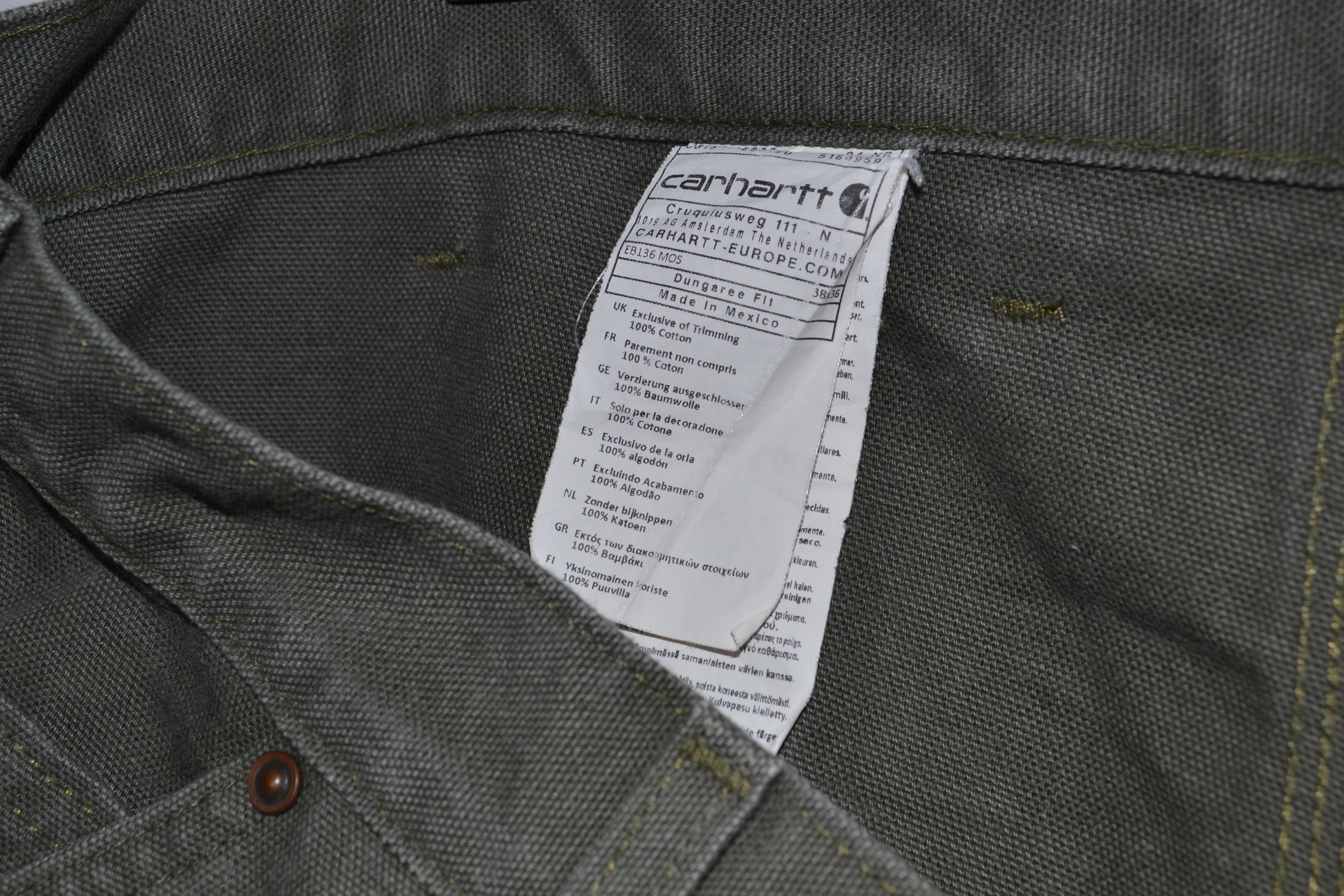 Carhartt Vintage Carhartt Work Pants Cargo Trousers USA 90s Size US 36 / EU 52 - 4 Thumbnail