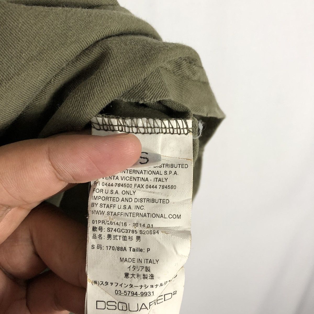 Dsquared2 Original Distressed Dsquared Big Spellout Tee Size US S / EU 44-46 / 1 - 12 Thumbnail
