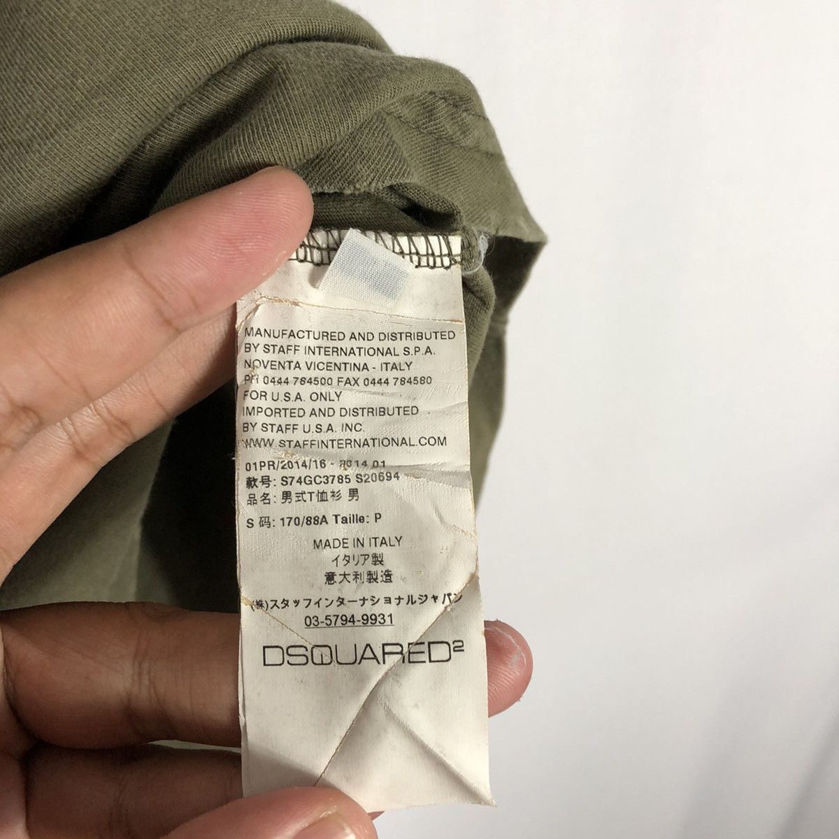 Dsquared2 Original Distressed Dsquared Big Spellout Tee Size US S / EU 44-46 / 1 - 13 Thumbnail