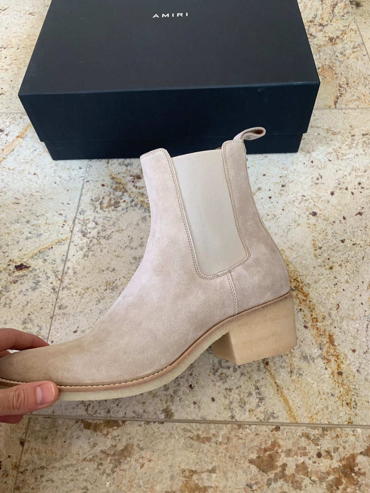 Amiri Suede Crepe Sole Boots in Tan Size US 7.5 / EU 40-41 - 16 Thumbnail