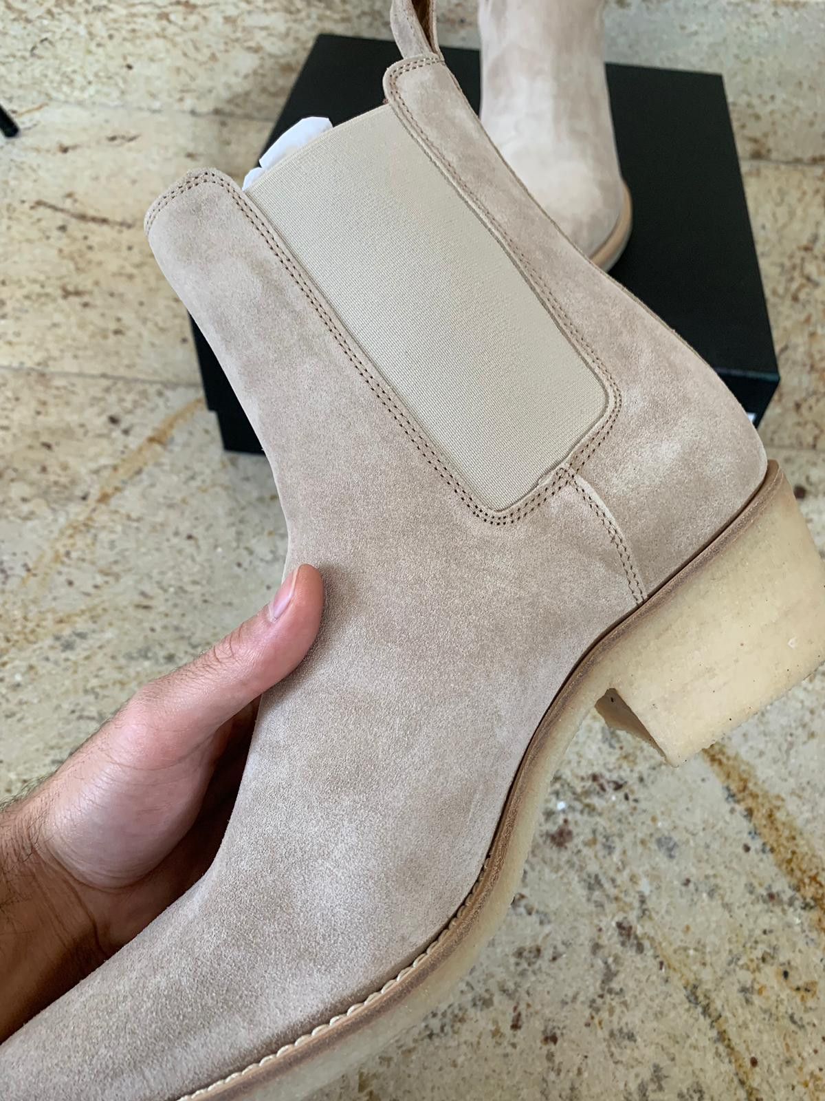 Amiri Suede Crepe Sole Boots in Tan Size US 7.5 / EU 40-41 - 9 Thumbnail