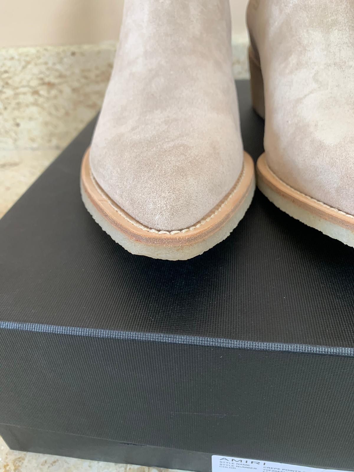 Amiri Suede Crepe Sole Boots in Tan Size US 7.5 / EU 40-41 - 7 Thumbnail