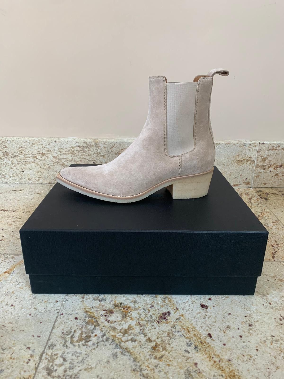 Amiri Suede Crepe Sole Boots in Tan Size US 7.5 / EU 40-41 - 15 Thumbnail