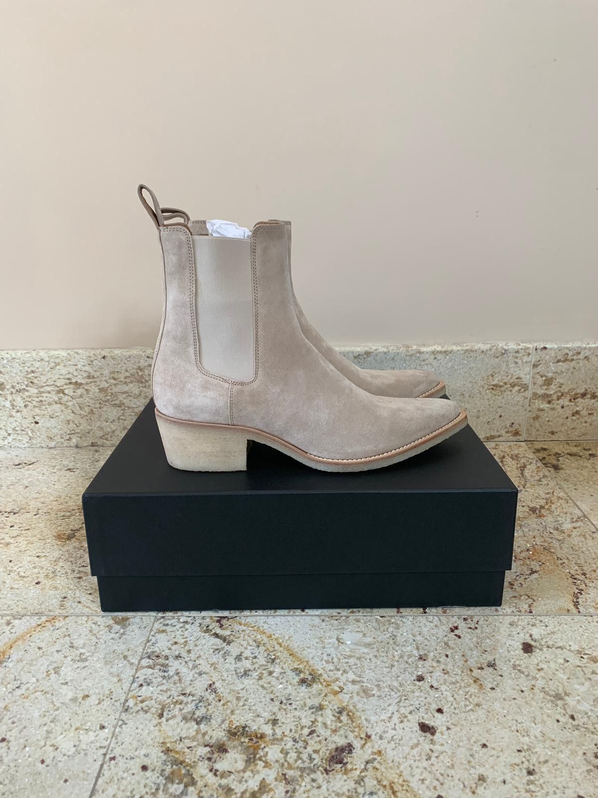 Amiri Suede Crepe Sole Boots in Tan Size US 7.5 / EU 40-41 - 2 Thumbnail