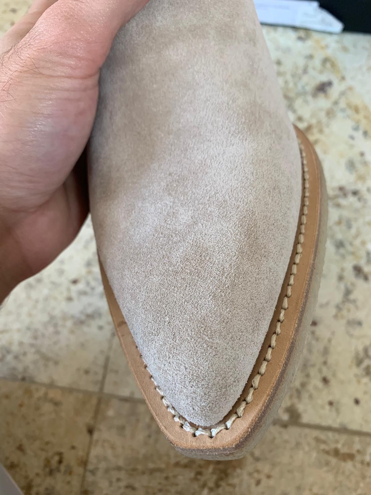 Amiri Suede Crepe Sole Boots in Tan Size US 7.5 / EU 40-41 - 11 Thumbnail