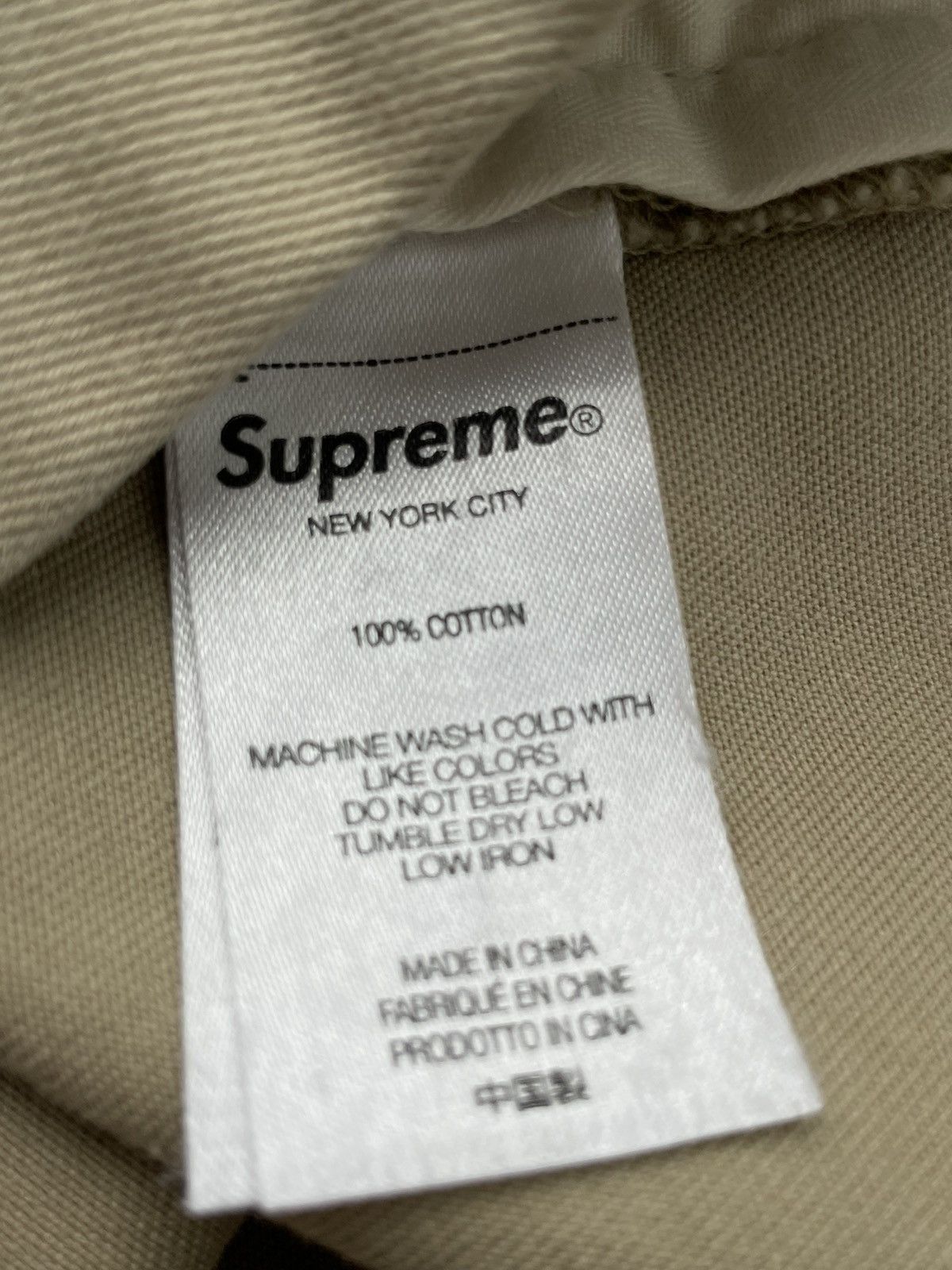 Supreme Supreme Chino Work Pants Stars Beige Size US 30 / EU 46 - 5 Thumbnail