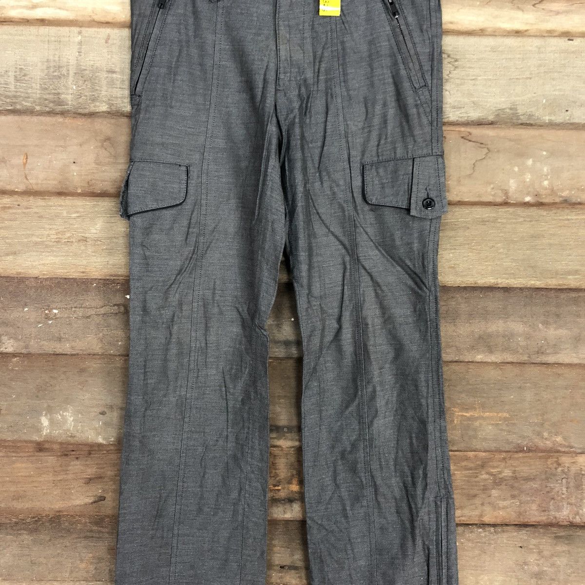 Japanese Brand High Street Grey Multipocket Cargo Pants #3325 Size US 29 - 4 Thumbnail