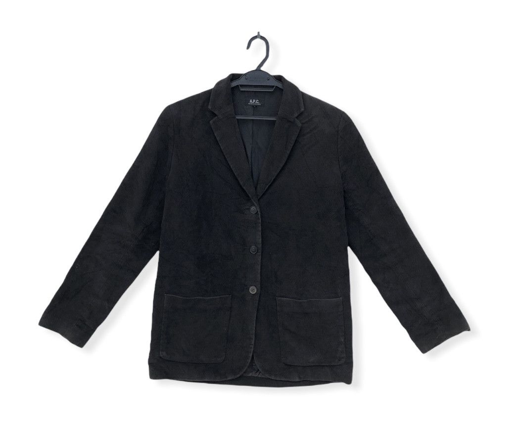 A.P.C. × Vintage VINTAGE MADE IN JAPAN A.P.C. VELVET SUEDE CHORE JACKET Size US S / EU 44-46 / 1 - 1 Thumbnail