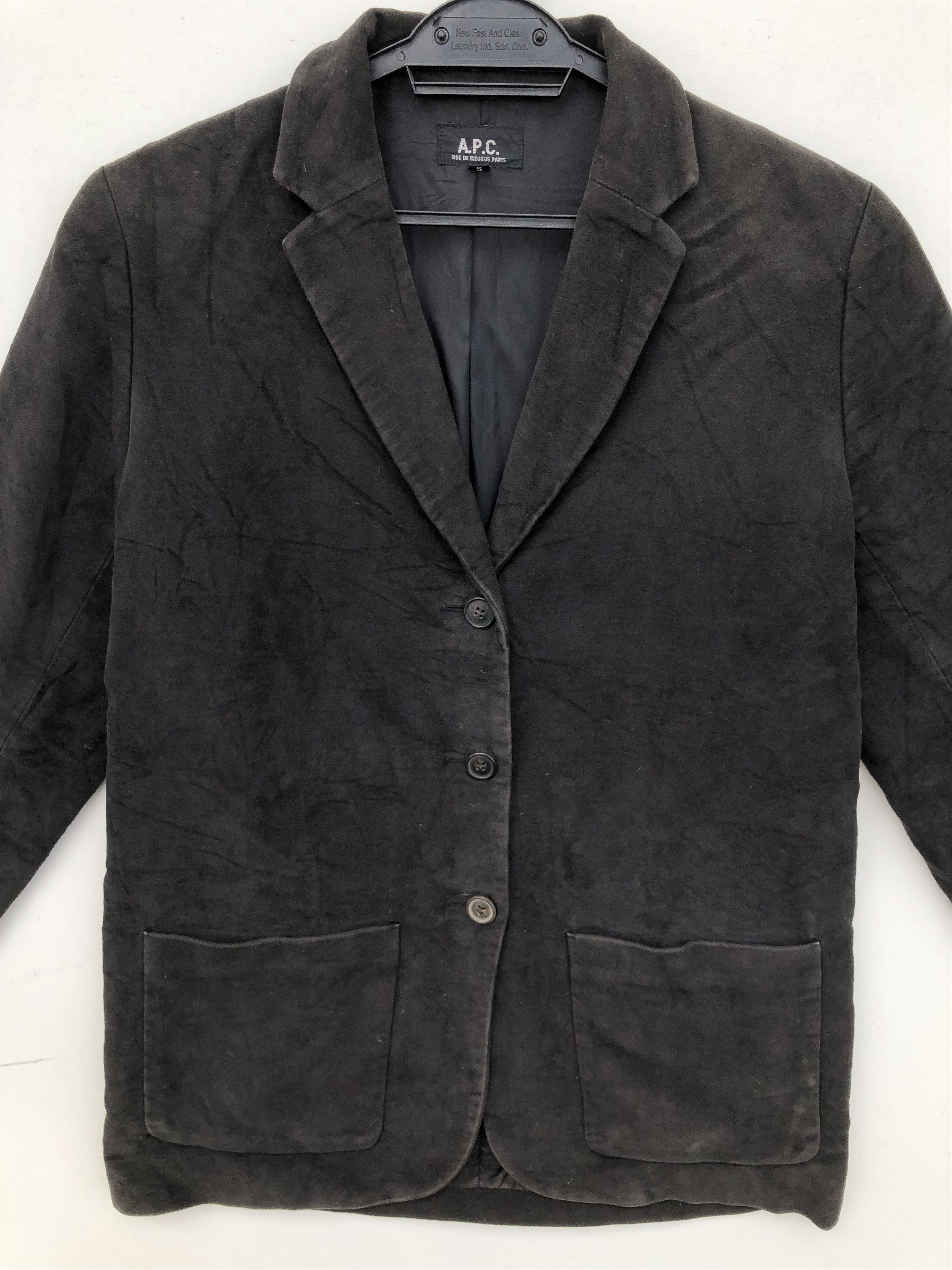 A.P.C. × Vintage VINTAGE MADE IN JAPAN A.P.C. VELVET SUEDE CHORE JACKET Size US S / EU 44-46 / 1 - 4 Thumbnail