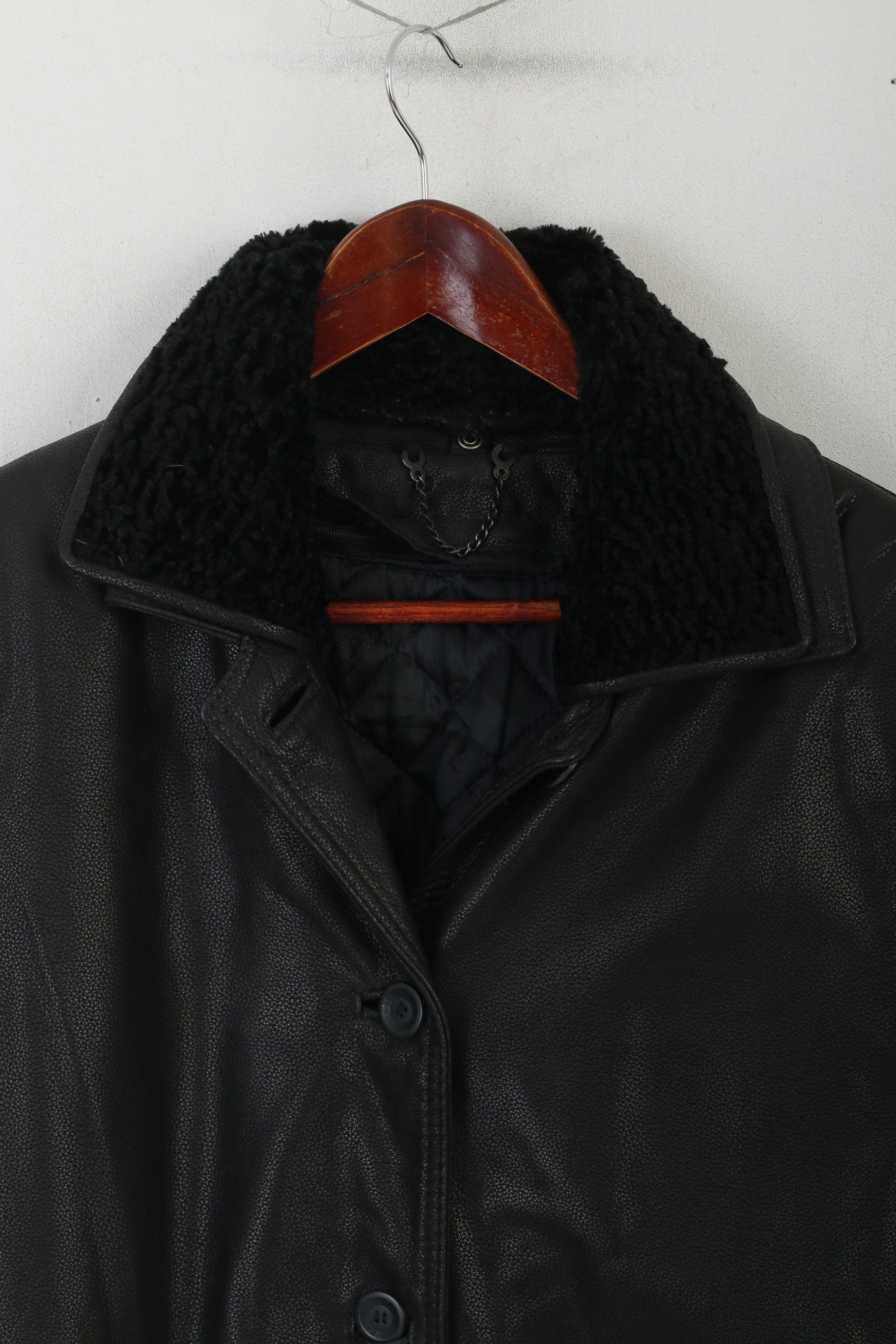 Vintage Metra Collection Women L Jacket Black Leather Vintage 2086 Size L / US 10 / IT 46 - 2 Thumbnail