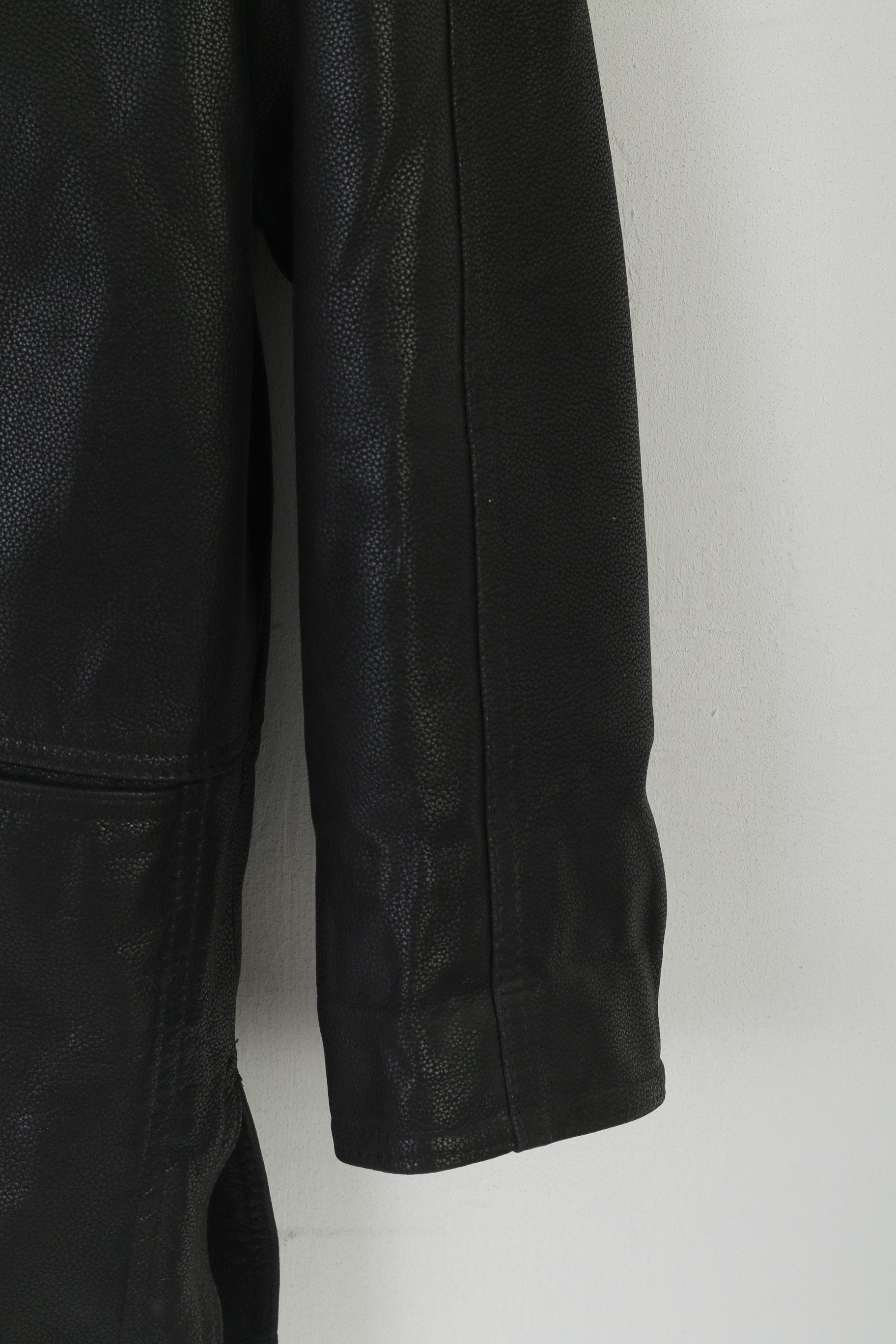 Vintage Metra Collection Women L Jacket Black Leather Vintage 2086 Size L / US 10 / IT 46 - 3 Thumbnail