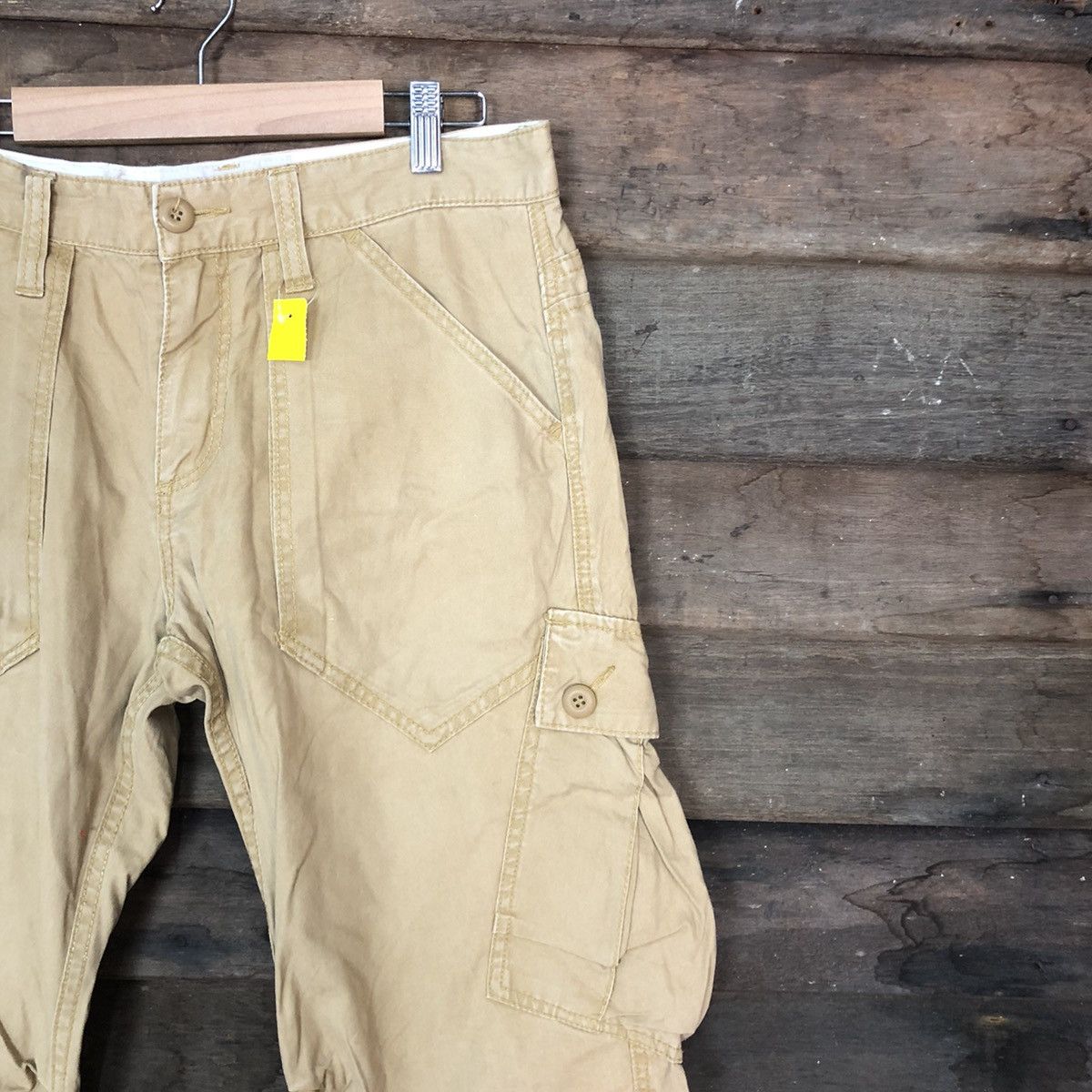 Japanese Brand Famous Function Garmet Brown Multipocket Cargo Pants #3324 Size US 32 / EU 48 - 5 Thumbnail