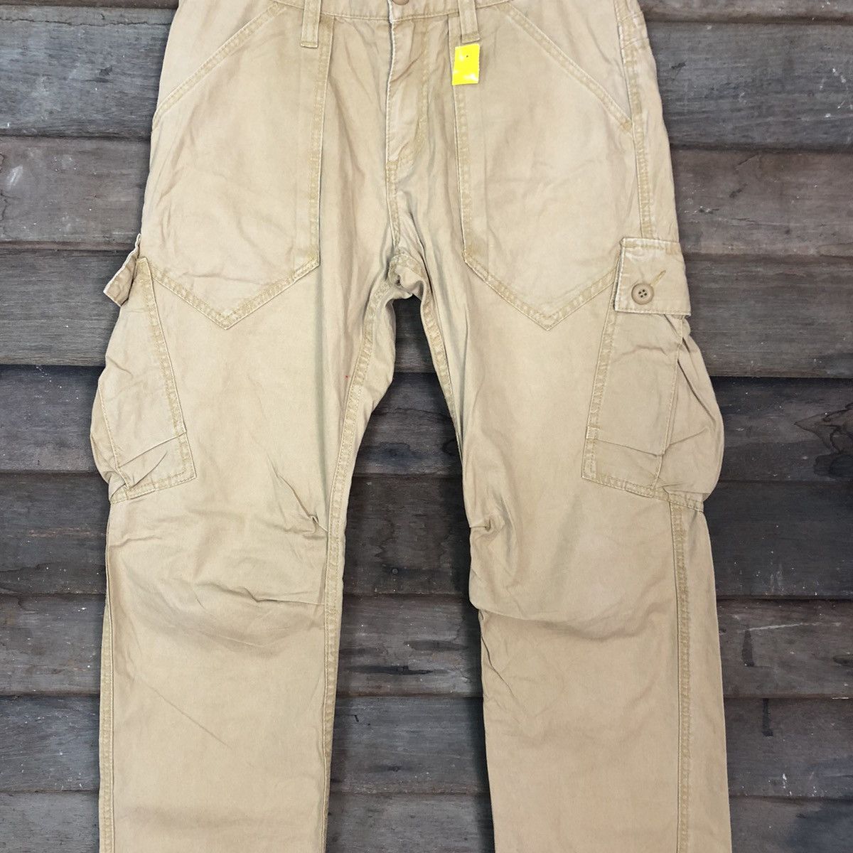 Japanese Brand Famous Function Garmet Brown Multipocket Cargo Pants #3324 Size US 32 / EU 48 - 4 Thumbnail