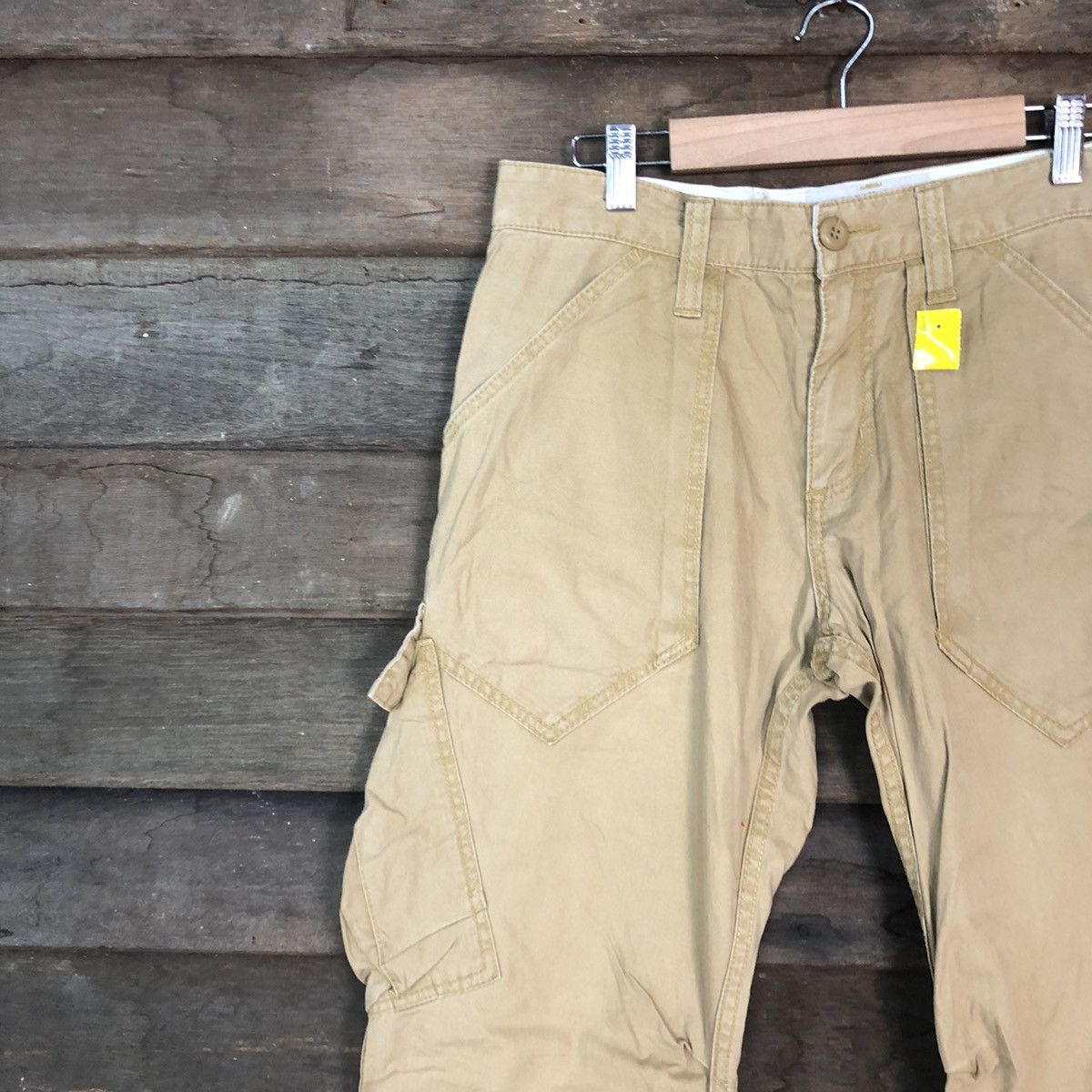 Japanese Brand Famous Function Garmet Brown Multipocket Cargo Pants #3324 Size US 32 / EU 48 - 6 Thumbnail