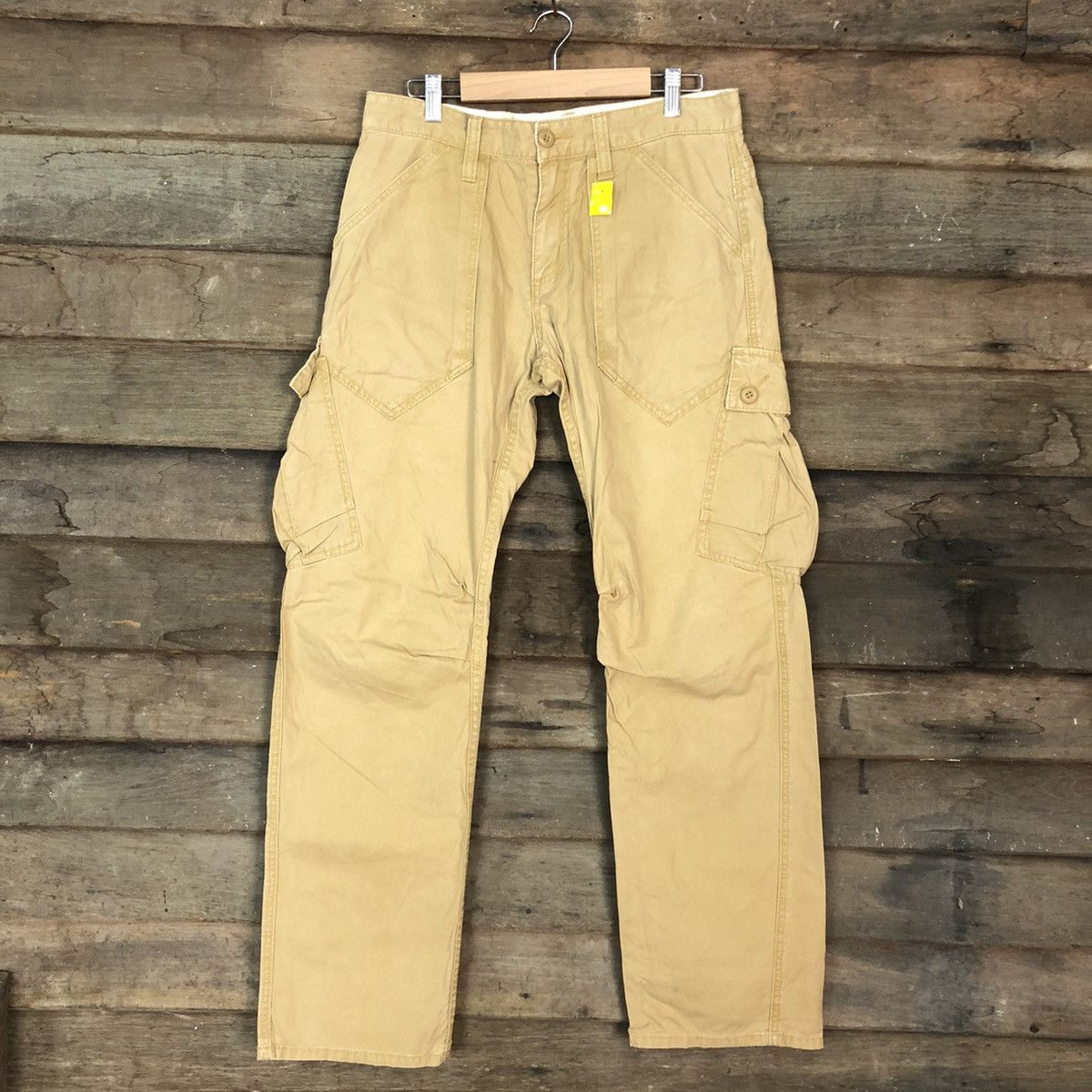 Japanese Brand Famous Function Garmet Brown Multipocket Cargo Pants #3324 Size US 32 / EU 48 - 1 Thumbnail