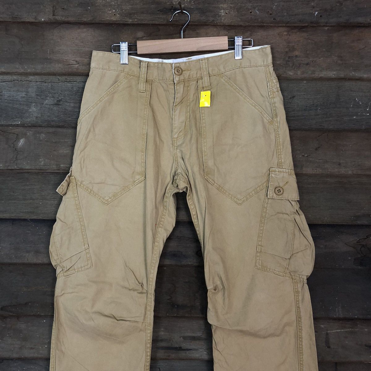 Japanese Brand Famous Function Garmet Brown Multipocket Cargo Pants #3324 Size US 32 / EU 48 - 2 Thumbnail