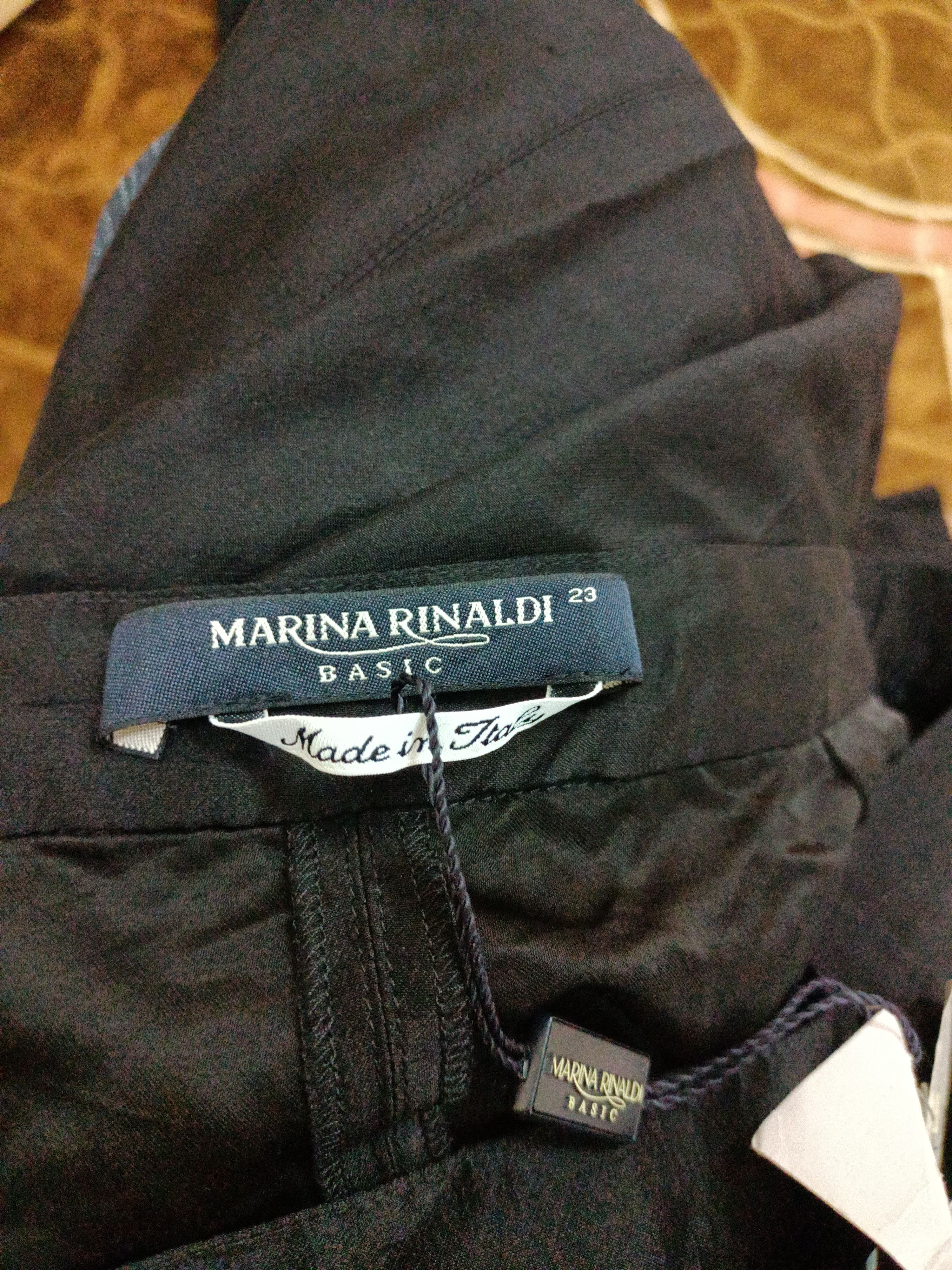 Designer Marina Rinaldi Basic Pant Made in Italy Size 35" - 7 Thumbnail