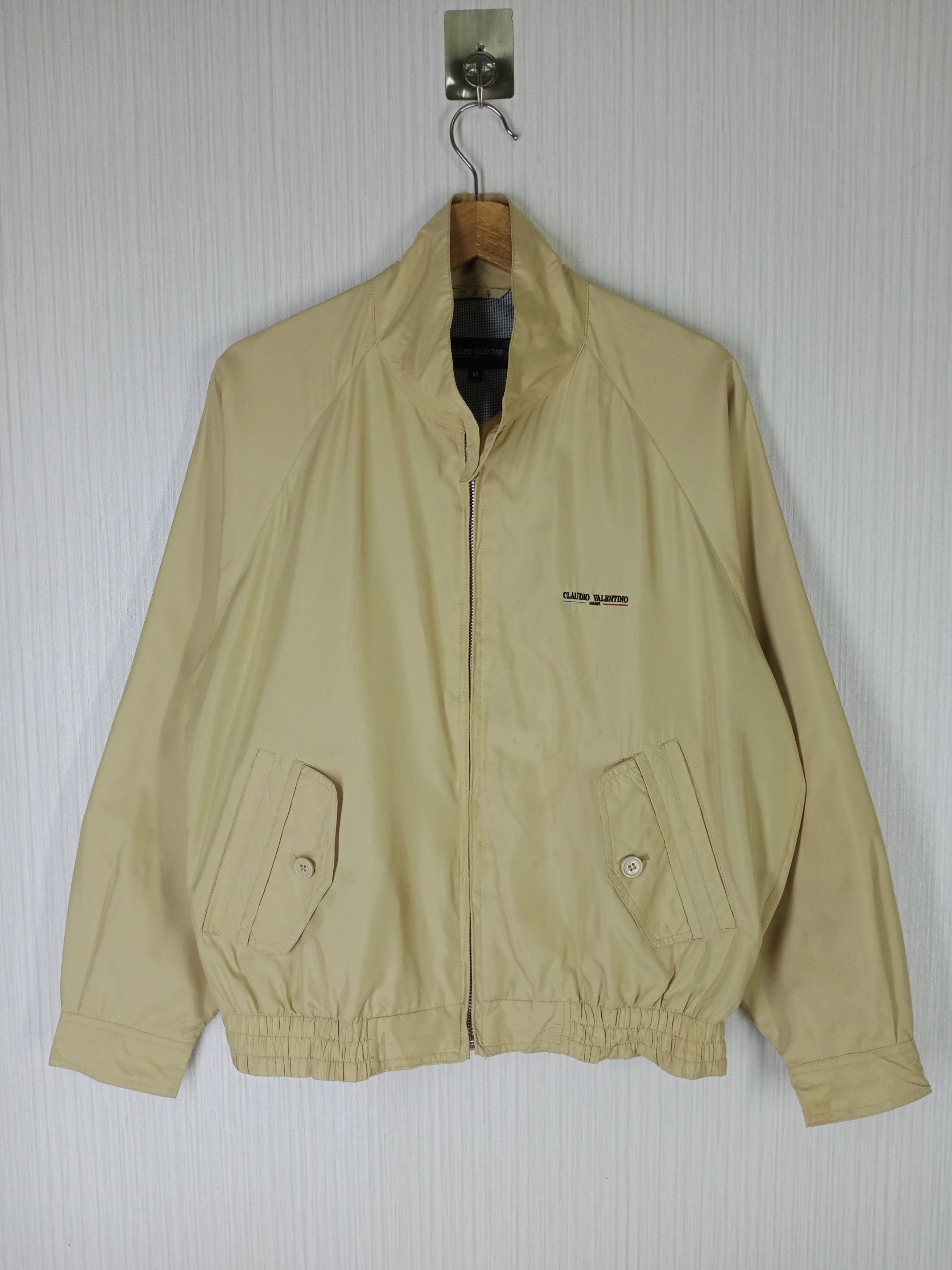 Claudio Valentino Paris Embroidered Small Logo Jacket