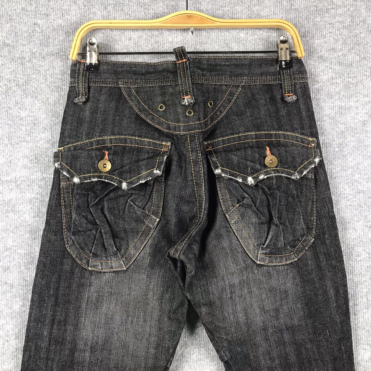 Designer × Japanese Brand 🐉BUSHPANT🐉EDWIN CARGO POCKET BOOTCUT DENIM PANTS Size US 28 / EU 44 - 9 Thumbnail