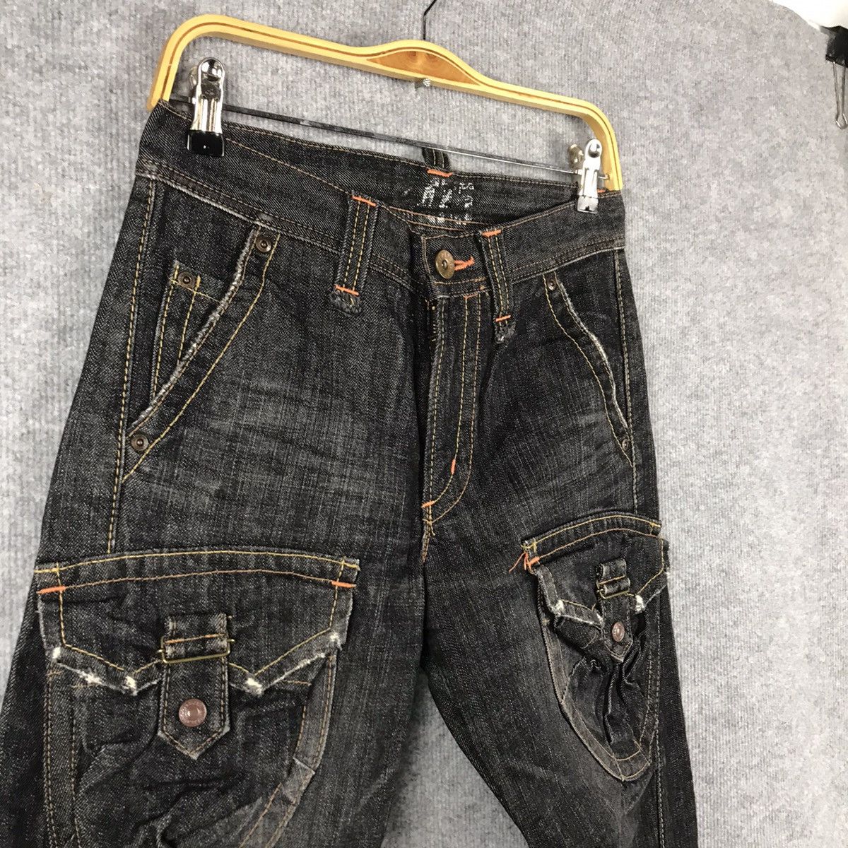 Designer × Japanese Brand 🐉BUSHPANT🐉EDWIN CARGO POCKET BOOTCUT DENIM PANTS Size US 28 / EU 44 - 4 Thumbnail