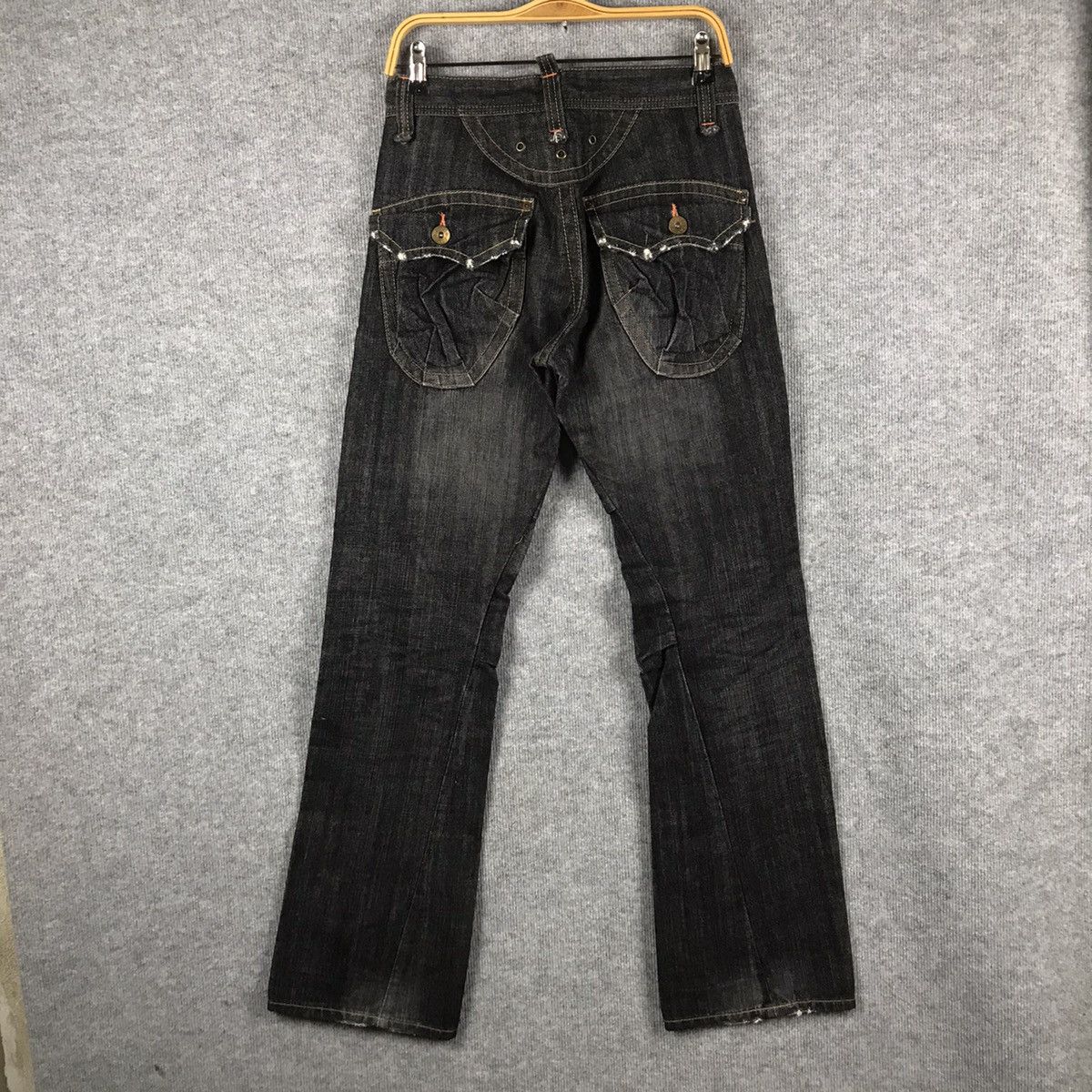 Designer × Japanese Brand 🐉BUSHPANT🐉EDWIN CARGO POCKET BOOTCUT DENIM PANTS Size US 28 / EU 44 - 8 Thumbnail