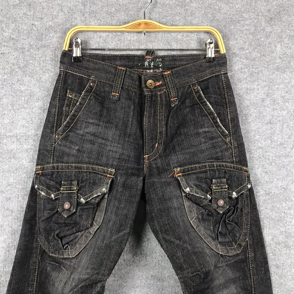Designer × Japanese Brand 🐉BUSHPANT🐉EDWIN CARGO POCKET BOOTCUT DENIM PANTS Size US 28 / EU 44 - 2 Thumbnail