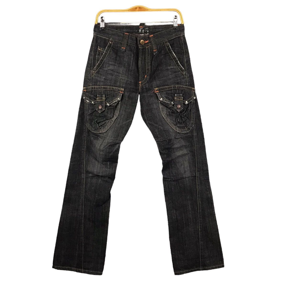 Designer × Japanese Brand 🐉BUSHPANT🐉EDWIN CARGO POCKET BOOTCUT DENIM PANTS Size US 28 / EU 44 - 1 Thumbnail