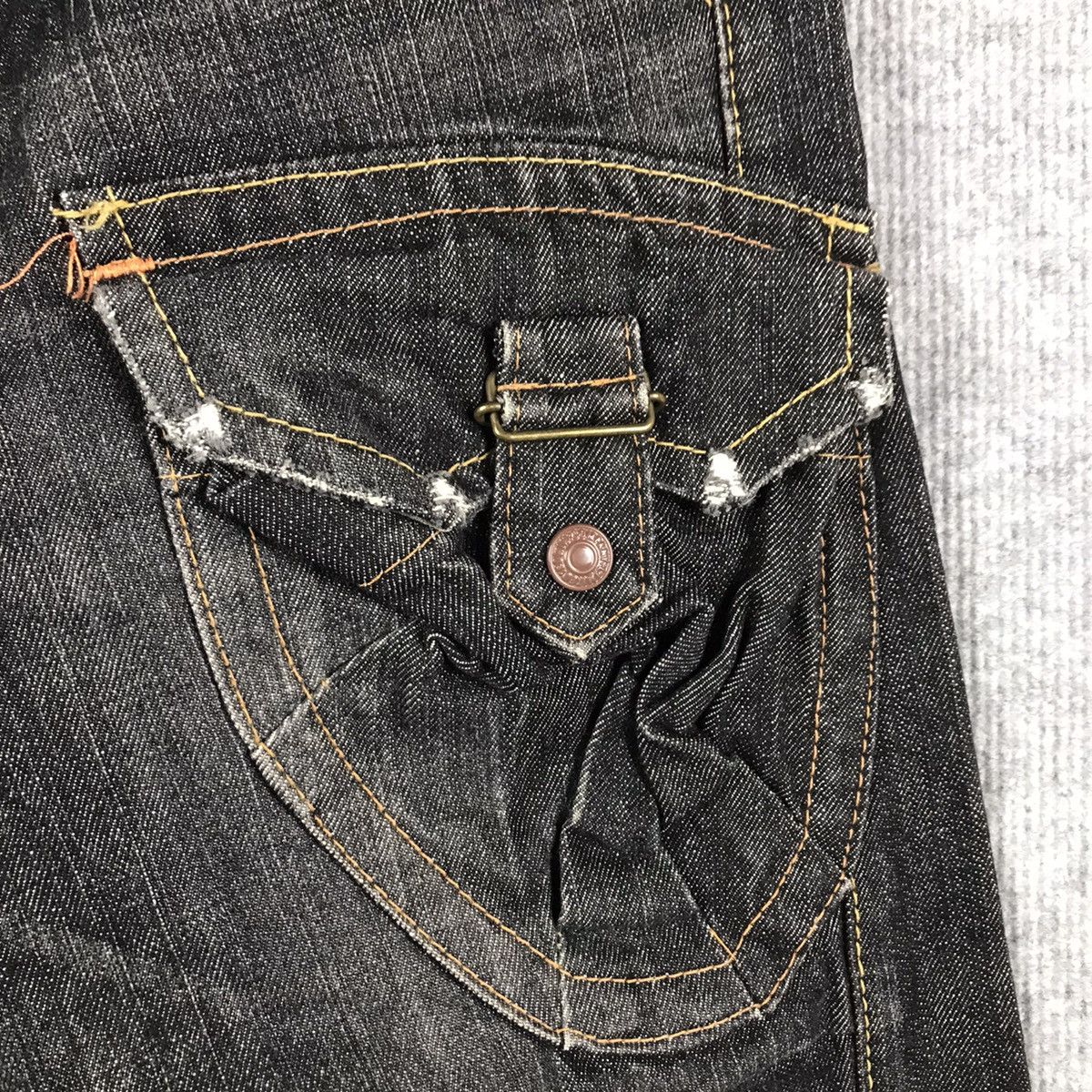 Designer × Japanese Brand 🐉BUSHPANT🐉EDWIN CARGO POCKET BOOTCUT DENIM PANTS Size US 28 / EU 44 - 6 Thumbnail