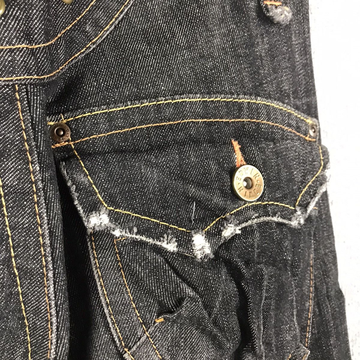 Designer × Japanese Brand 🐉BUSHPANT🐉EDWIN CARGO POCKET BOOTCUT DENIM PANTS Size US 28 / EU 44 - 12 Thumbnail