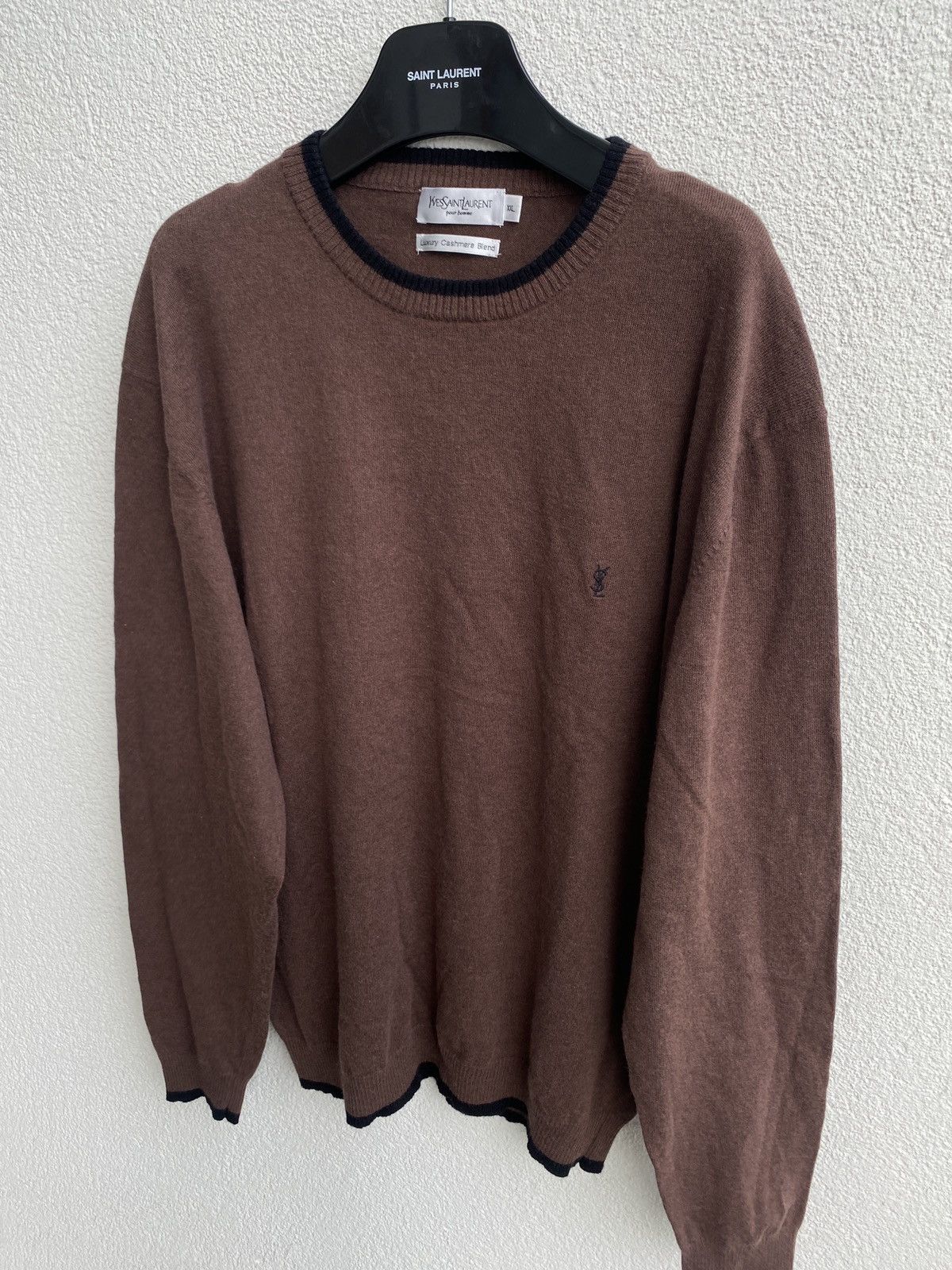 Yves Saint Laurent Cashmere YSL Sweater YSL Sweatshirt Size US XXL / EU 58 / 5 - 5 Thumbnail
