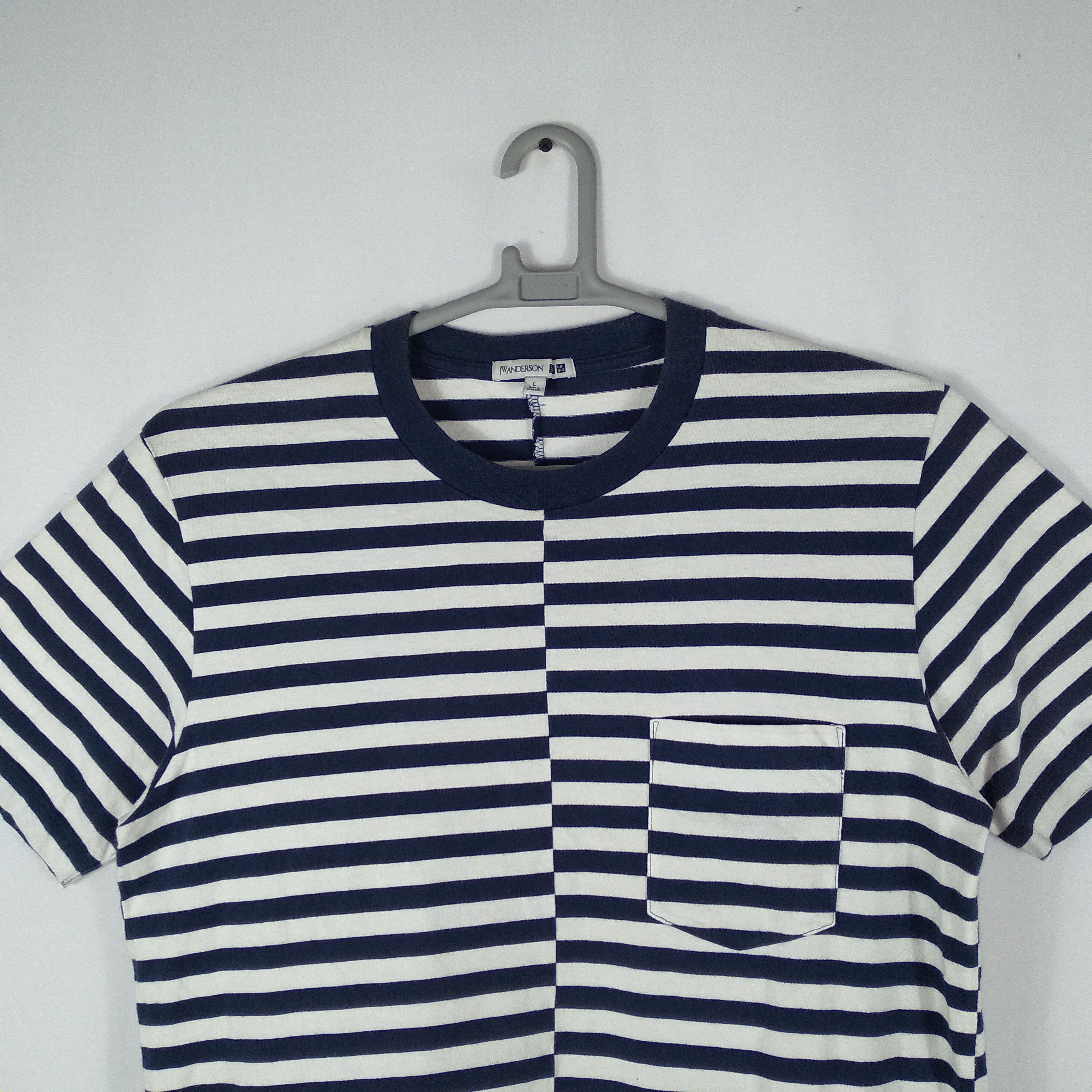Designer × JW Anderson × Vintage J.W.Anderson Stripes Collaboration Uniqlo Designer Tee Size US L / EU 52-54 / 3 - 2 Thumbnail