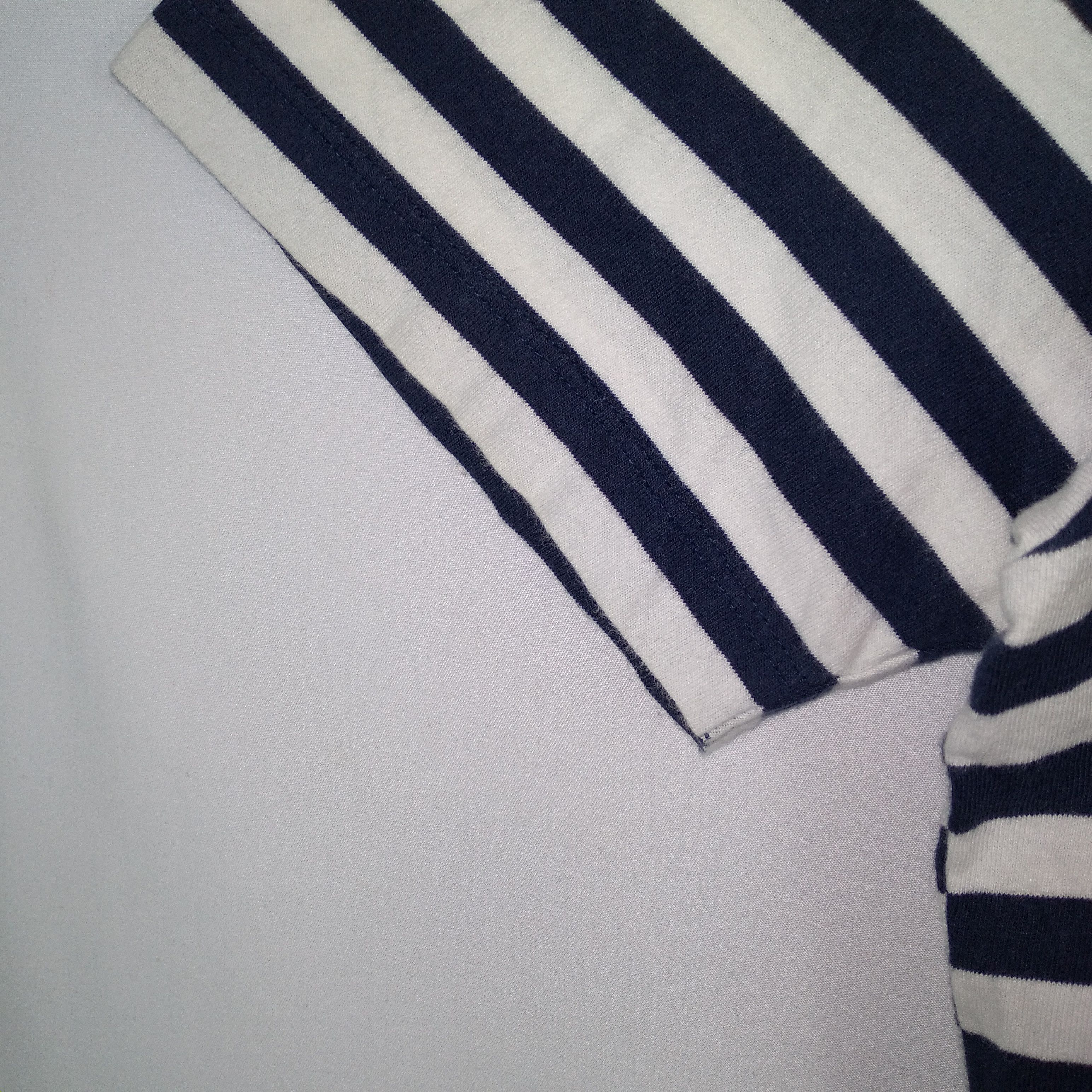 Designer × JW Anderson × Vintage J.W.Anderson Stripes Collaboration Uniqlo Designer Tee Size US L / EU 52-54 / 3 - 4 Thumbnail