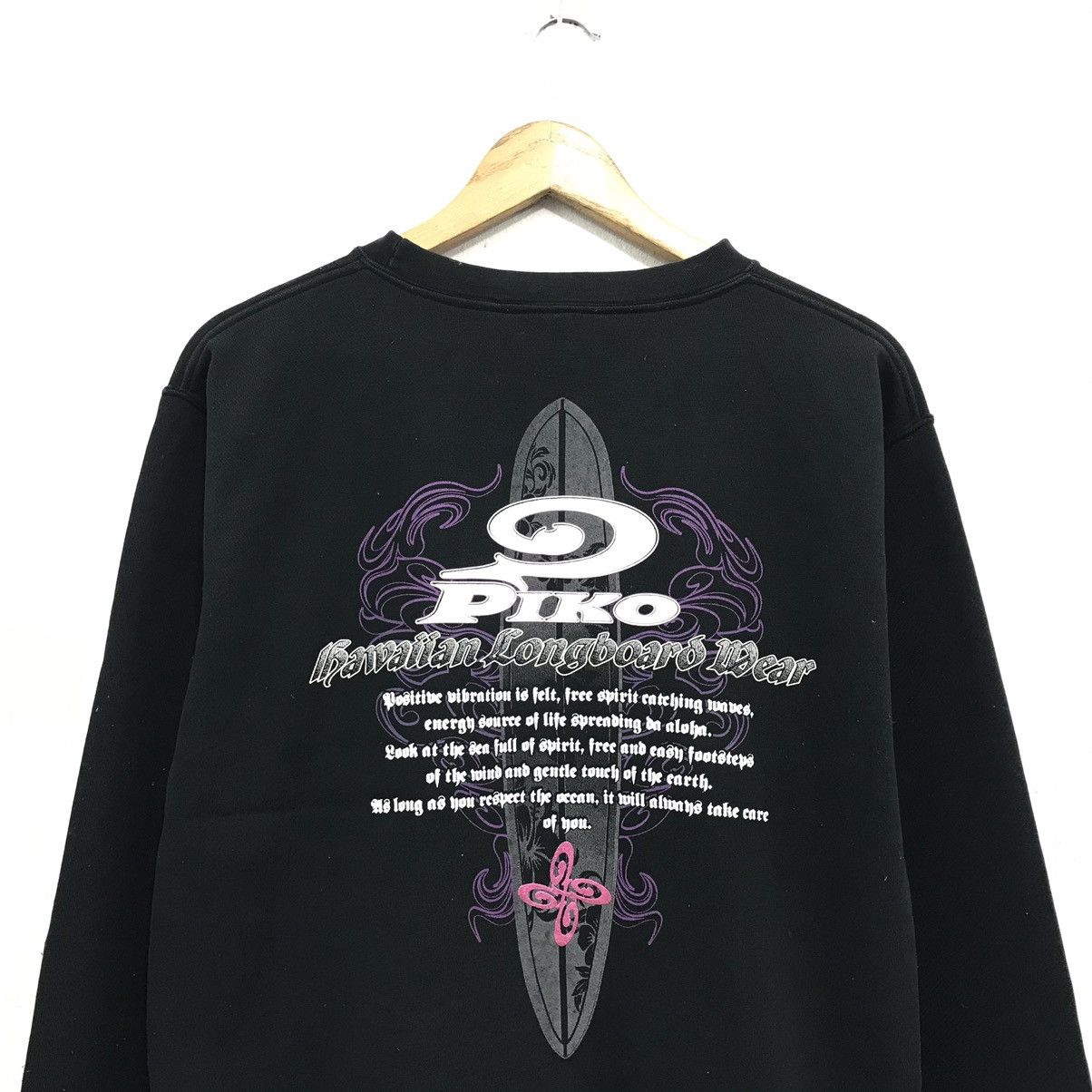 Vintage Vintage Piko Sweatshirt Crewneck Biglogo Hawaii Longboard Size US M / EU 48-50 / 2 - 5 Thumbnail