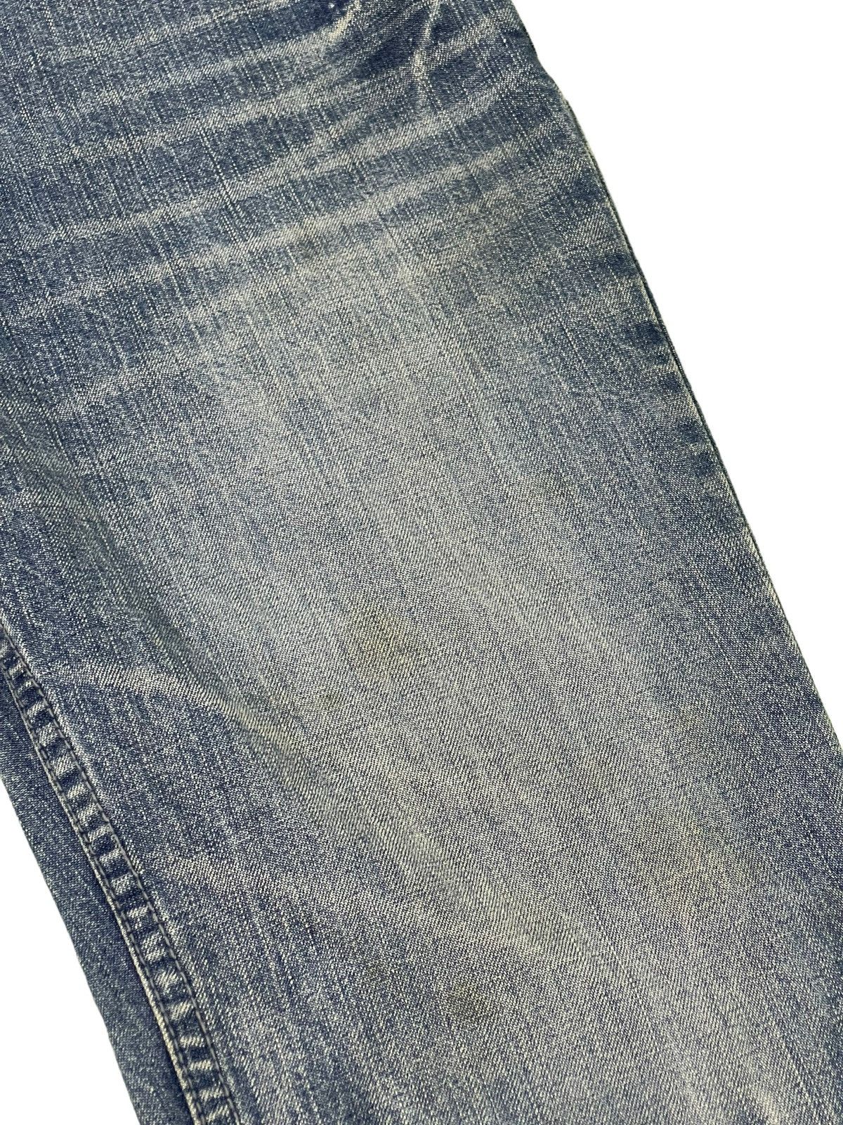 Japanese Brand Flare Jeans London Denim Acid Wash Low Rise Boot Cut 4🟦4 Size US 31 - 19 Thumbnail