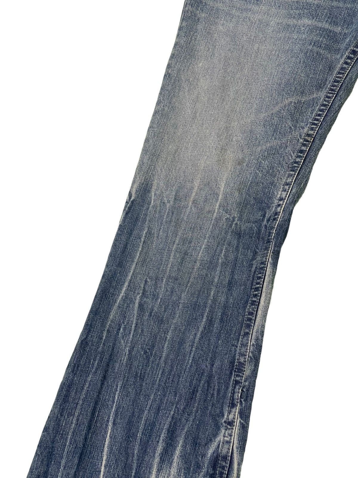 Japanese Brand Flare Jeans London Denim Acid Wash Low Rise Boot Cut 4🟦4 Size US 31 - 16 Thumbnail