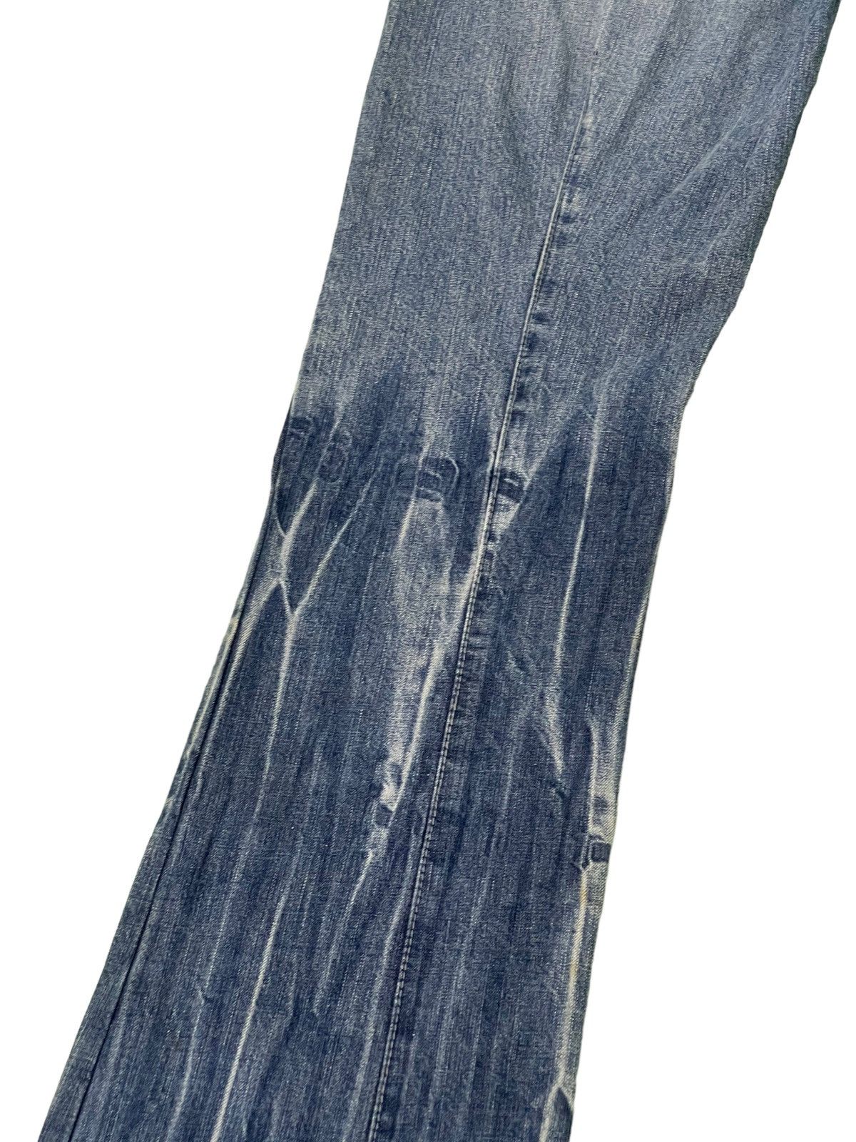 Japanese Brand Flare Jeans London Denim Acid Wash Low Rise Boot Cut 4🟦4 Size US 31 - 7 Thumbnail