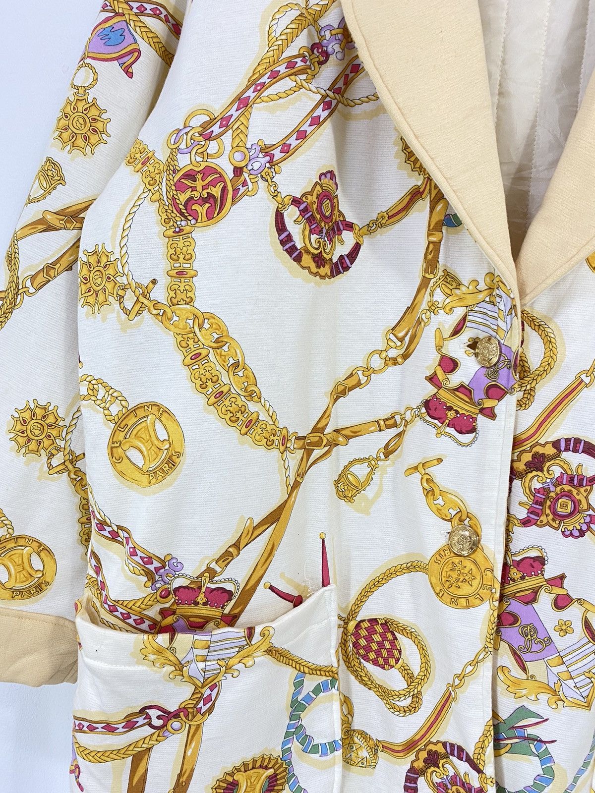 Celine Celine Baroque Jacket Full Print Design Double Pocket Size L / US 10 / IT 46 - 8 Thumbnail