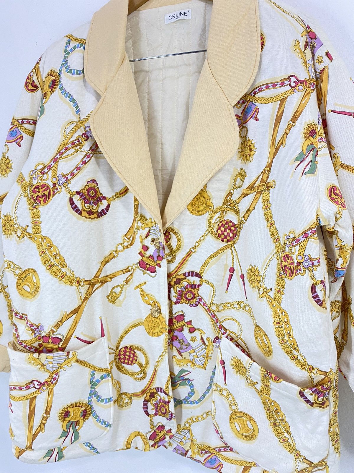 Celine Celine Baroque Jacket Full Print Design Double Pocket Size L / US 10 / IT 46 - 4 Thumbnail