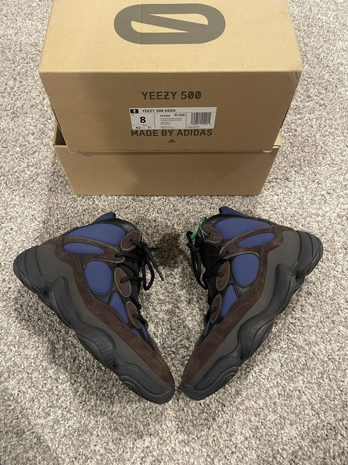 Adidas × Kanye West Yeezy 500 Tyrian Size US 8 / EU 41 - 7 Thumbnail