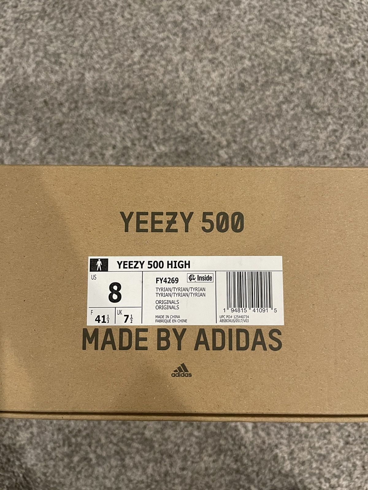 Adidas × Kanye West Yeezy 500 Tyrian Size US 8 / EU 41 - 3 Thumbnail