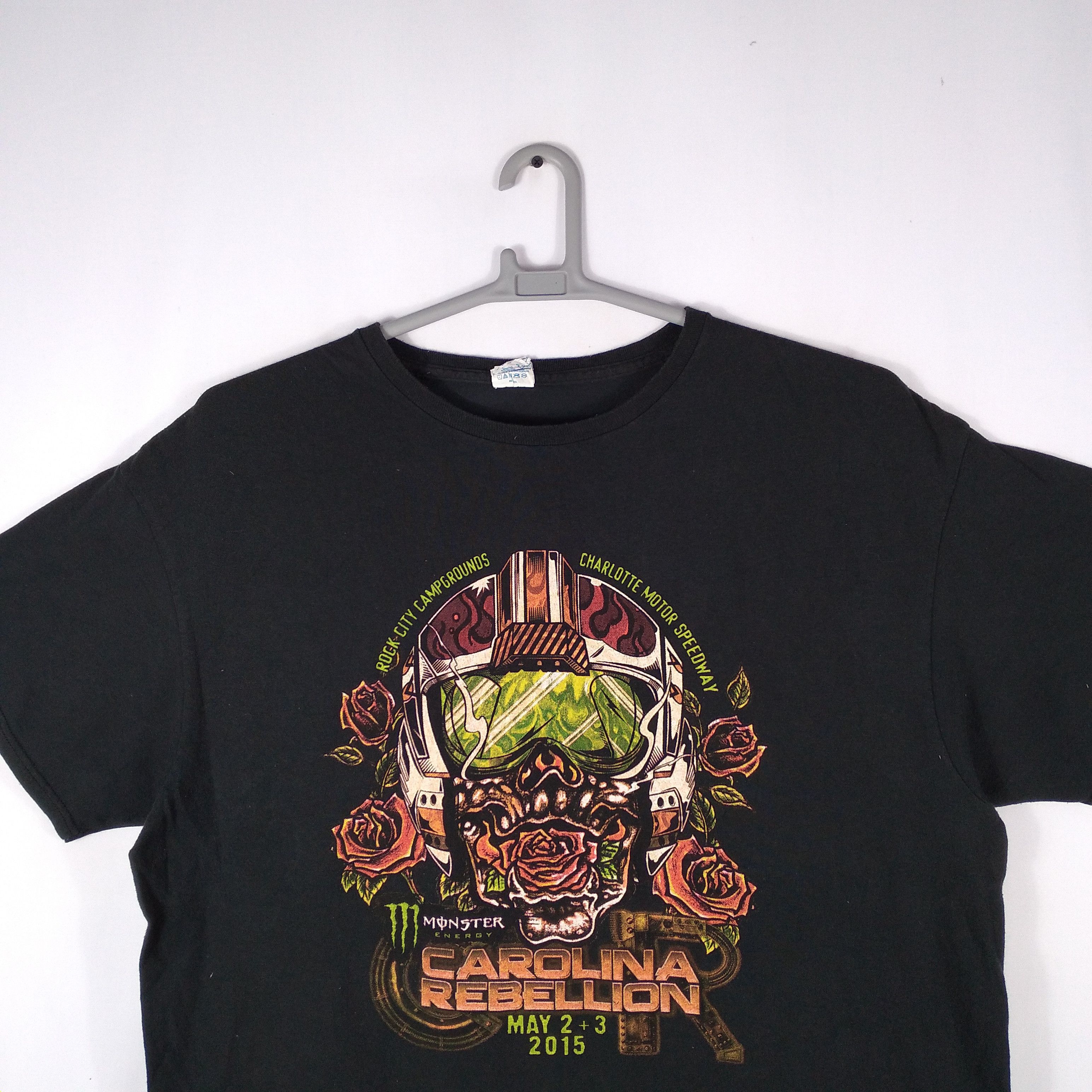 Marilyn Manson × Slayer × Slipknot Carolina Rebellion Metal Hardcore Band Tour Concert Tee Size US XL / EU 56 / 4 - 2 Thumbnail
