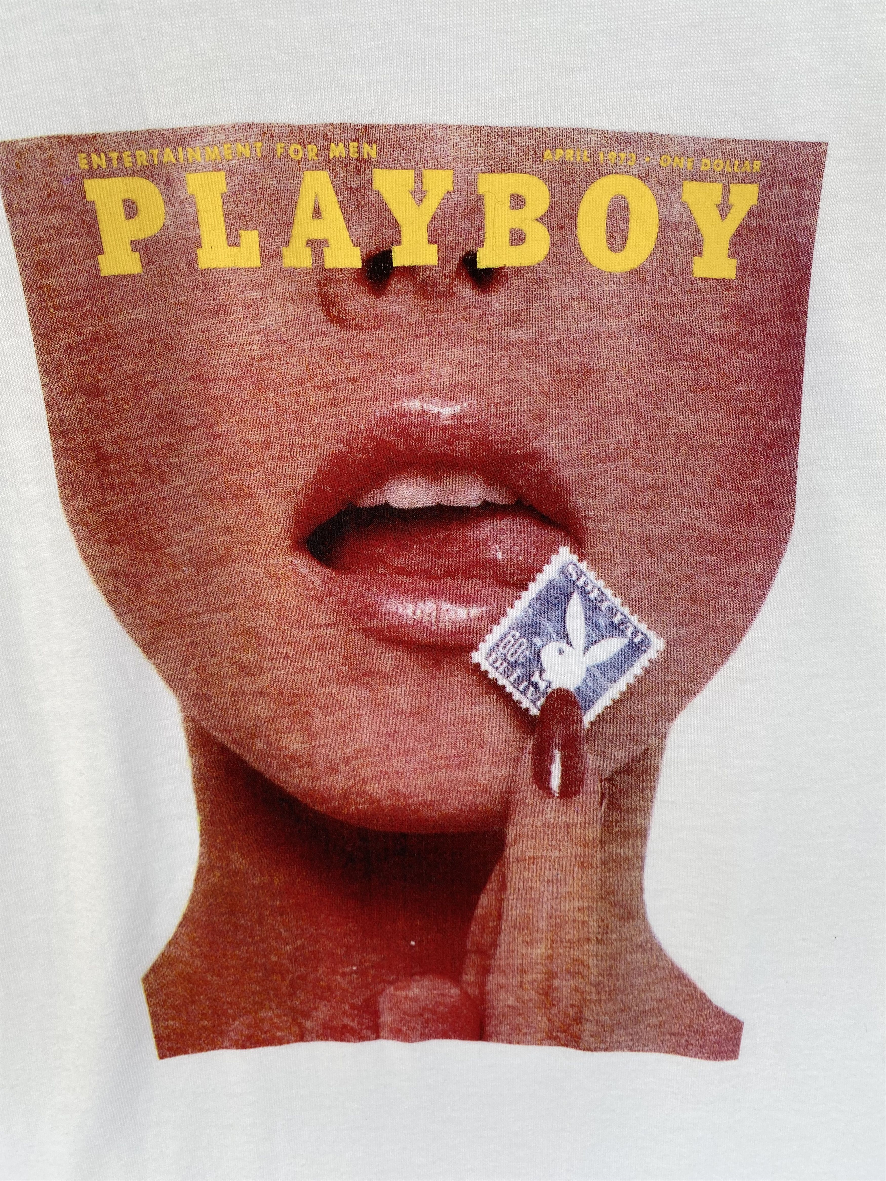 Playboy 💥PLAYBOY bunny brand tee shirt Size US L / EU 52-54 / 3 - 3 Thumbnail