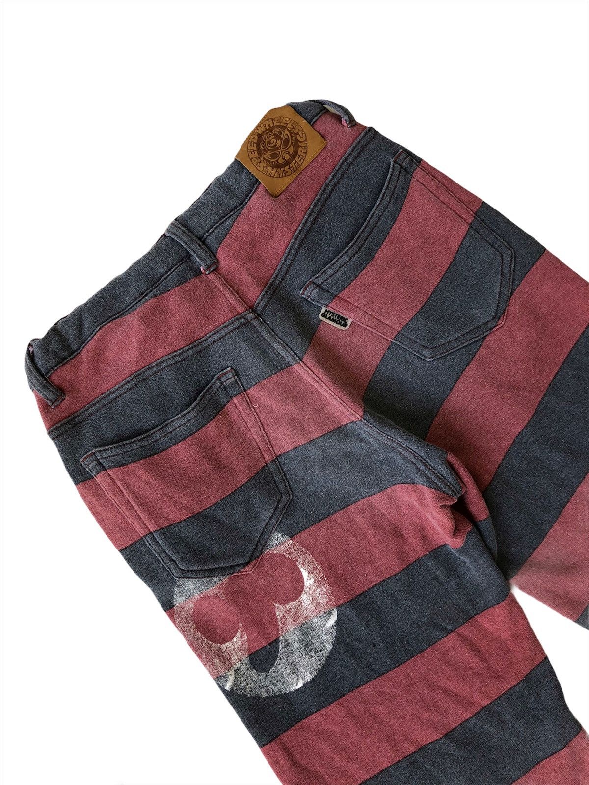 Hysteric Glamour GRAIL🔥OG HG Two Tone Jail Stripe Skinny Shorts Size US 28 / EU 44 - 4 Thumbnail