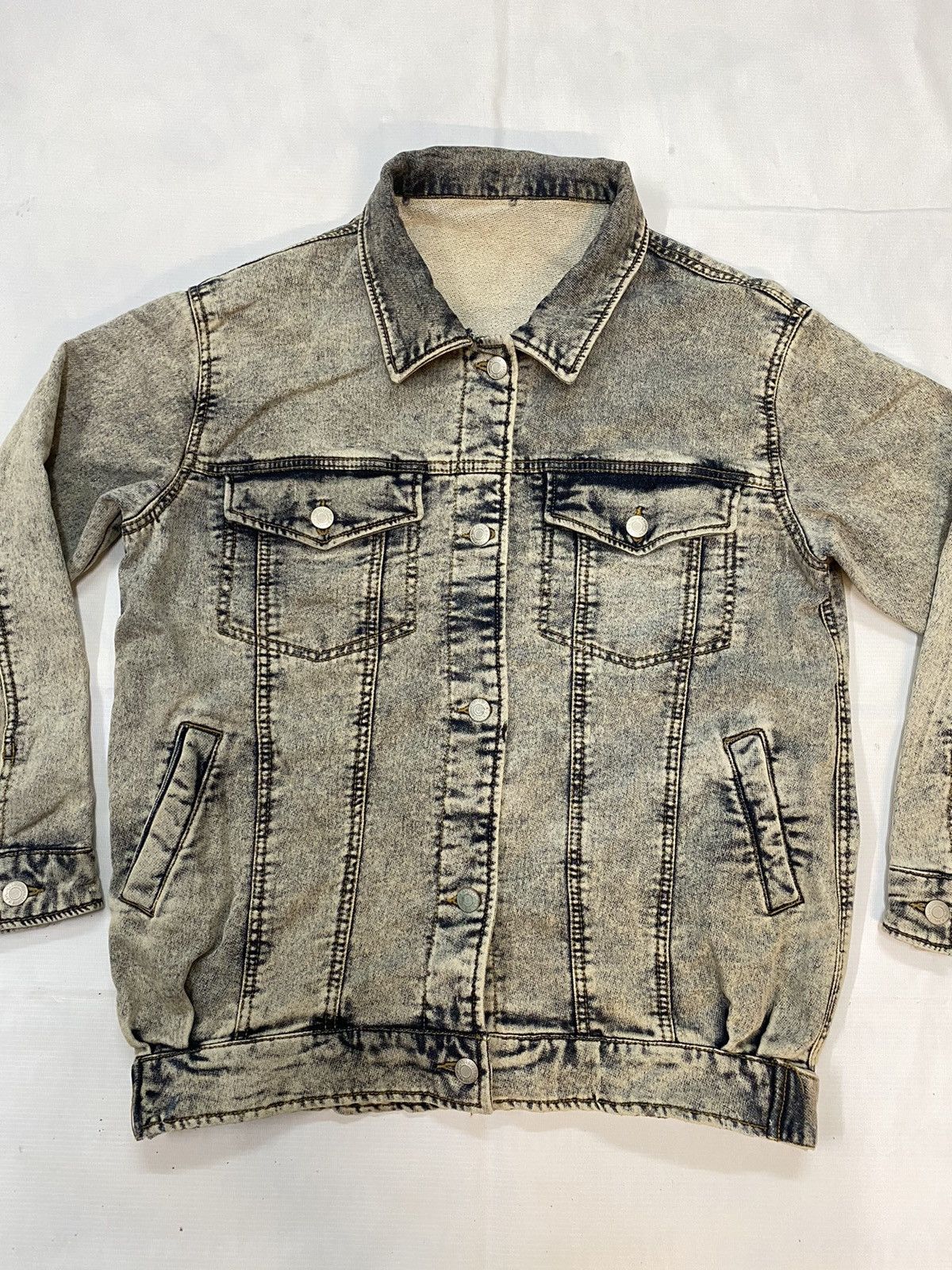 Japanese Brand × Vintage Japanese Brand Graffi Jacket Soft Denim Style Size US M / EU 48-50 / 2 - 2 Thumbnail